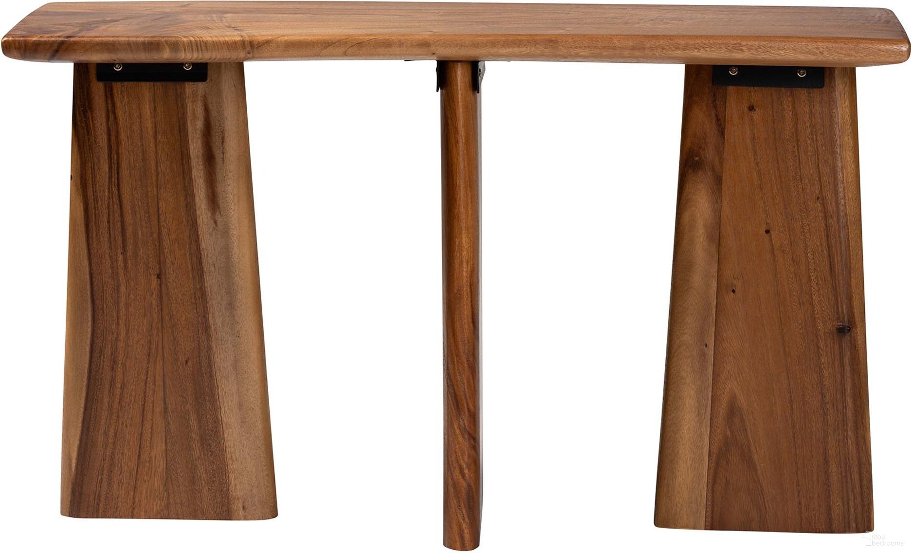 The appearance of Caruso Suar Wood Console Table In Natural designed by Baxton Studio in the bohemian interior design. This natural piece of furniture was selected by 1StopBedrooms from Caruso Collection to add a touch of cosiness and style into your home. Sku: Chen-Natural/Wooden-Console Table-KD-Box. Material: Wood.