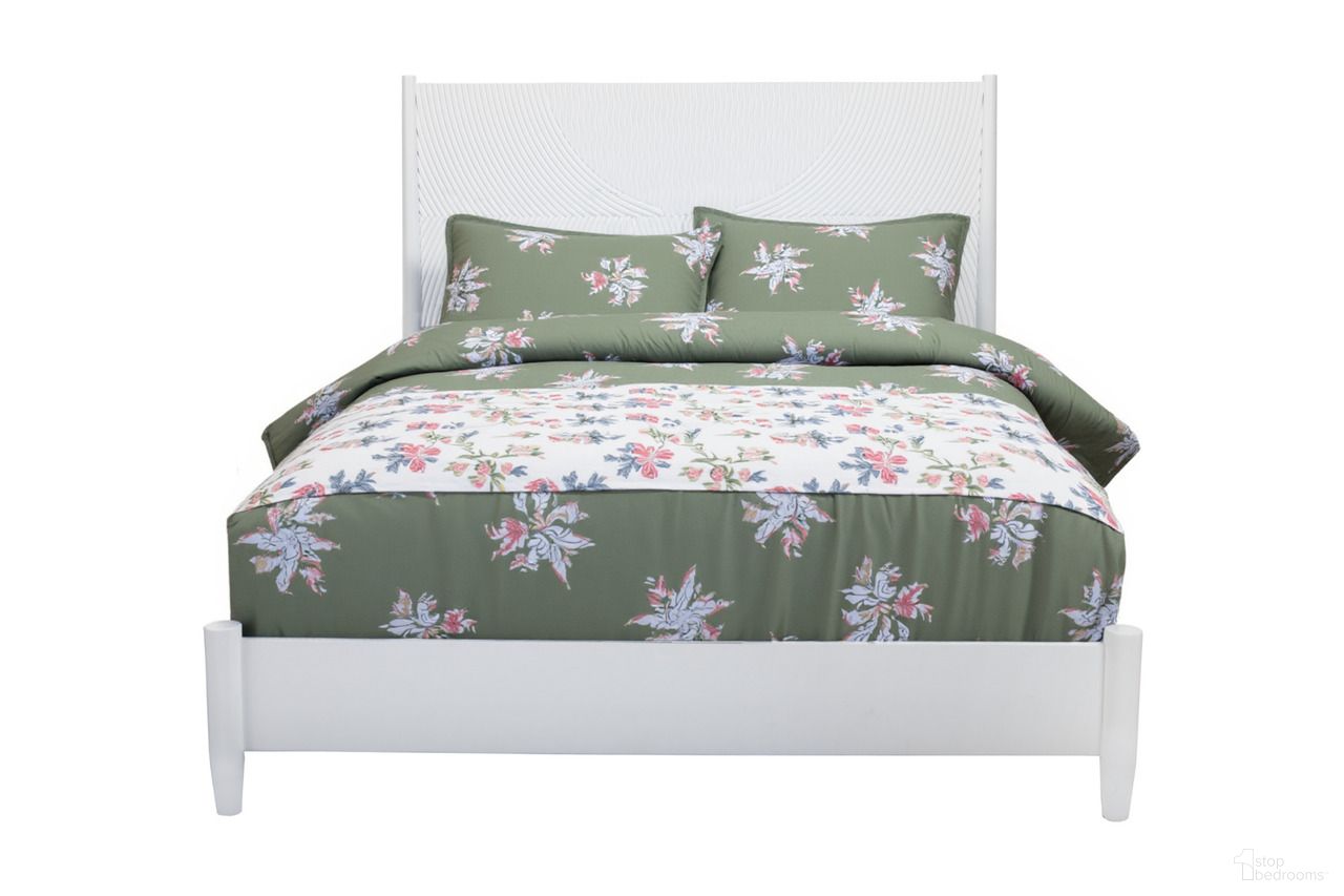The appearance of Carved Geometric Solid Wood Full Bed Frame In White designed by Homeroots in the modern / contemporary interior design. This white piece of furniture was selected by 1StopBedrooms from to add a touch of cosiness and style into your home. Sku: 524833. Bed Size: Full. Material: Solid Wood.