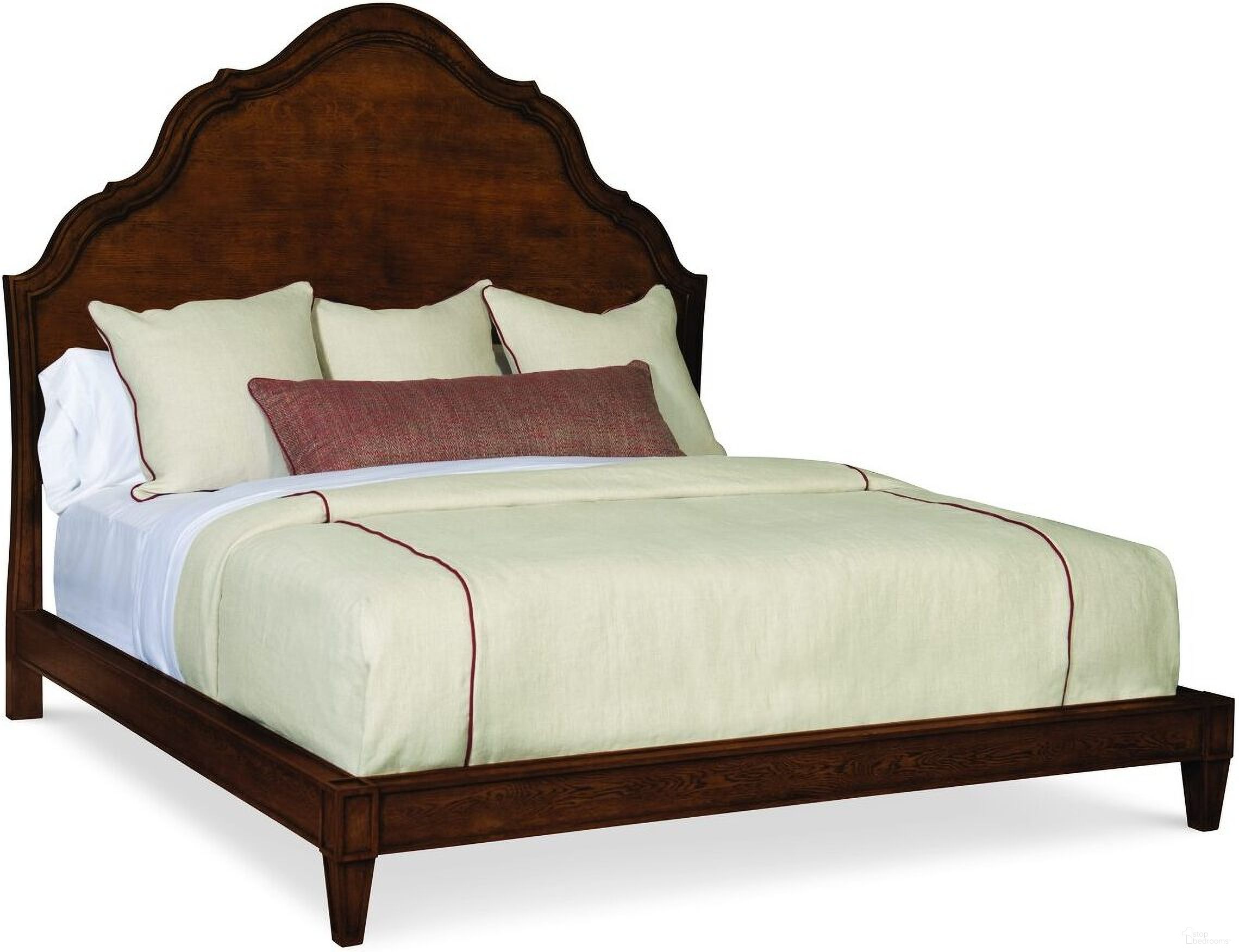 The appearance of Carved King Bed In Sierra designed by Century Furniture in the modern / contemporary interior design. This sierra piece of furniture was selected by 1StopBedrooms from Casa Bella Collection to add a touch of cosiness and style into your home. Sku: C5B-156F;C5B-156H;C5B-156R. Bed Type: Panel Bed. Bed Size: King. Material: Oak Veneer.
