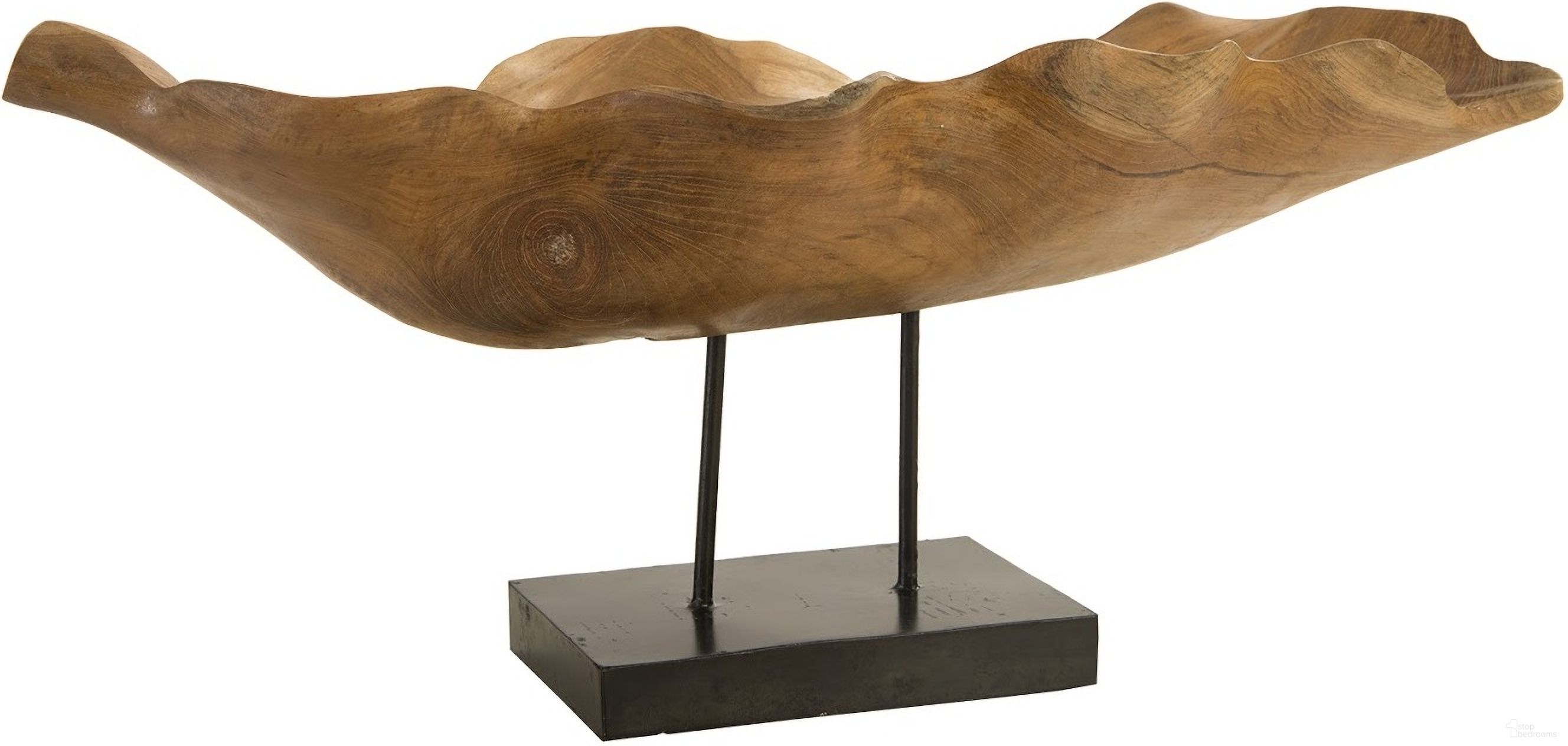 The appearance of Carved Leaf Sculpture on Stand designed by Phillips Collection in the modern / contemporary interior design. This brown piece of furniture was selected by 1StopBedrooms from Carved Collection to add a touch of cosiness and style into your home. Sku: ID83700. Material: Wood.