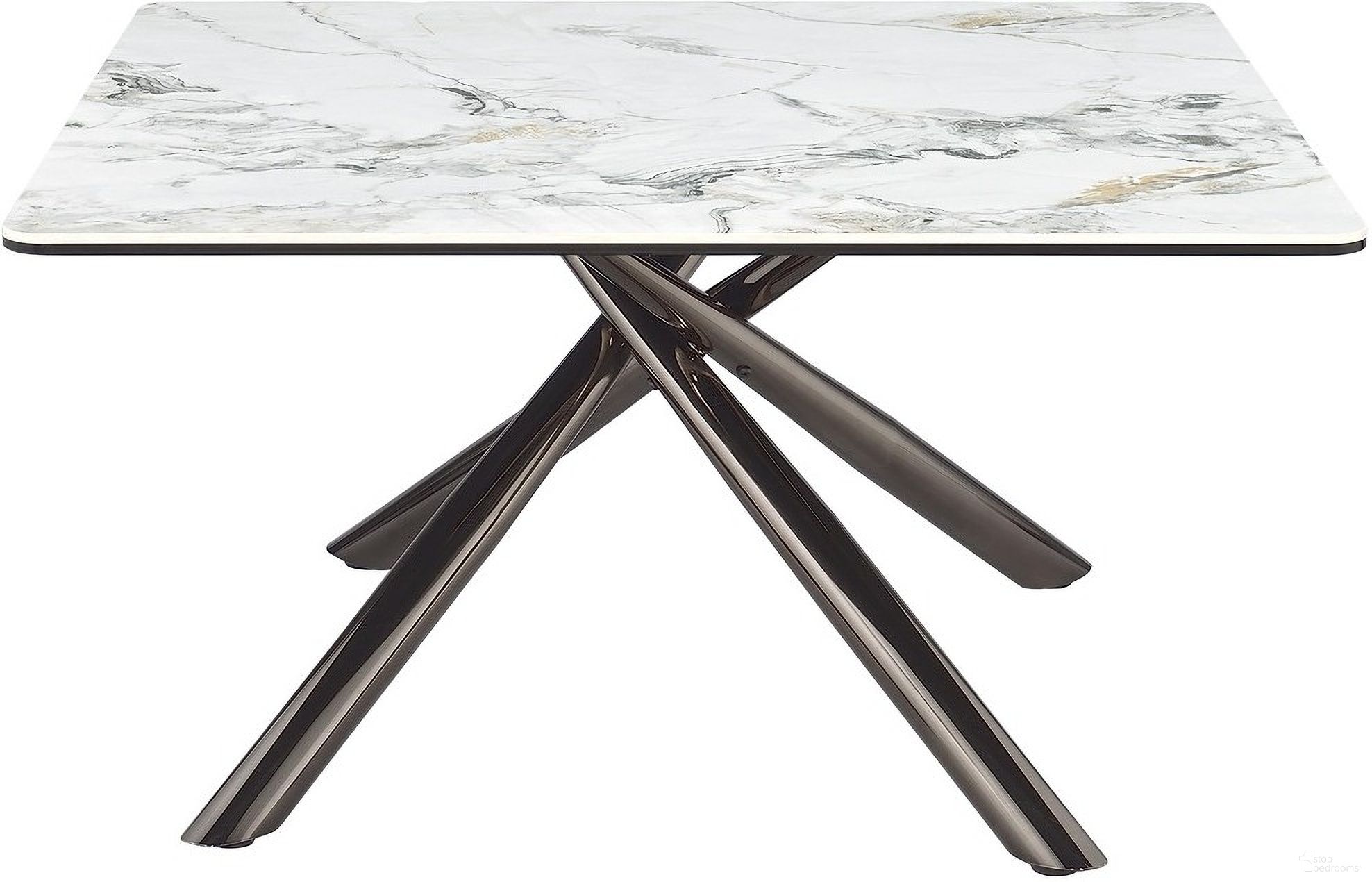 The appearance of Carvell Square Sintered Stone Top Coffee Table In Mirage White designed by Coaster in the modern / contemporary interior design. This mirage white piece of furniture  was selected by 1StopBedrooms from Carvell Collection to add a touch of cosiness and style into your home. Sku: 708138B1;708138B2. Material: Stone.
