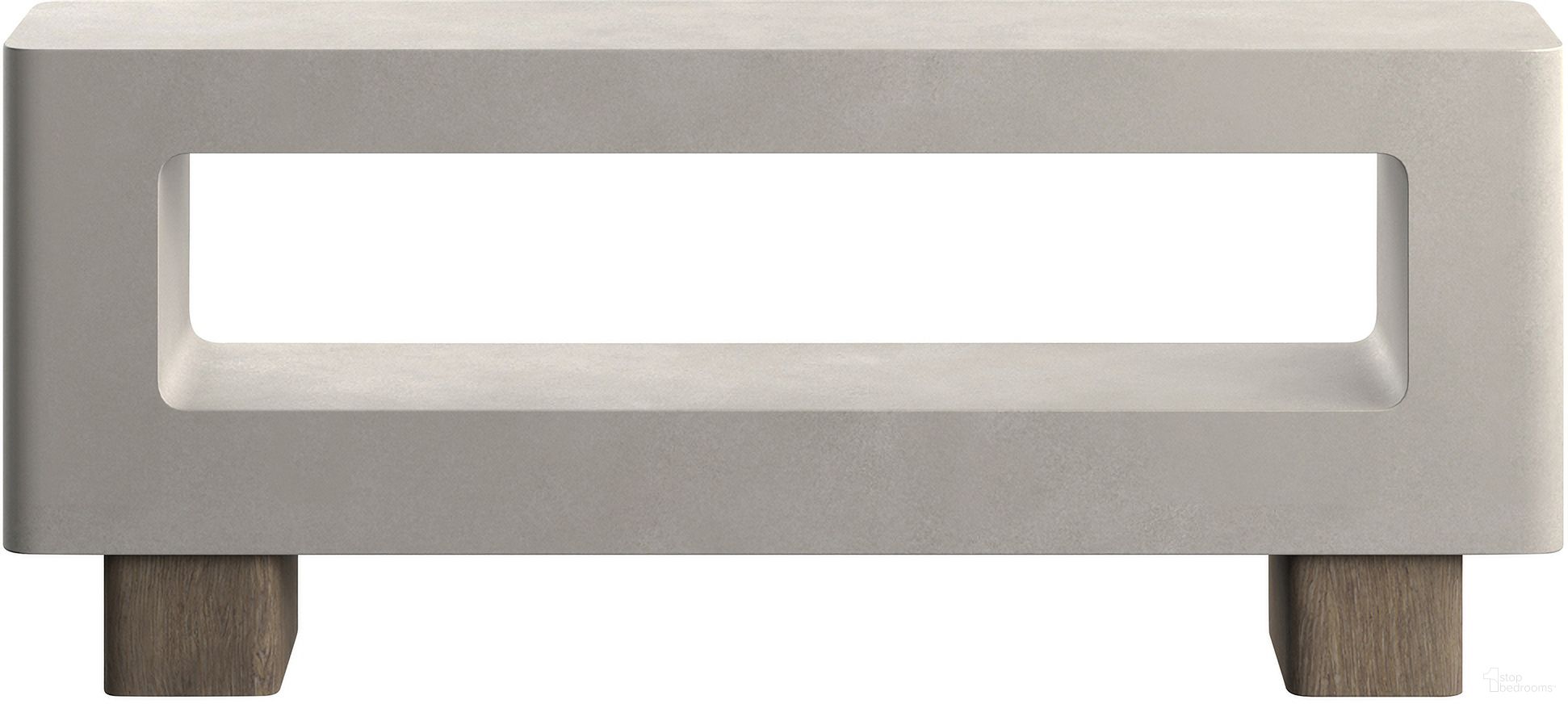 The appearance of Casa Paros Concrete Console Table designed by Bernhardt in the modern / contemporary interior design. This bedrock piece of furniture was selected by 1StopBedrooms from Casa Paros Collection to add a touch of cosiness and style into your home. Sku: 317914. Material: Wood.