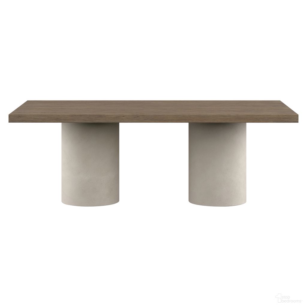 The appearance of Casa Paros Dining Table In Playa designed by Bernhardt in the modern / contemporary interior design. This playa piece of furniture  was selected by 1StopBedrooms from Casa Paros Collection to add a touch of cosiness and style into your home. Sku: 317242;317244. Table Base Style: Double Pedestal. Material: Wood. Table Top Shape: Rectangular. Size: 46" x 86".