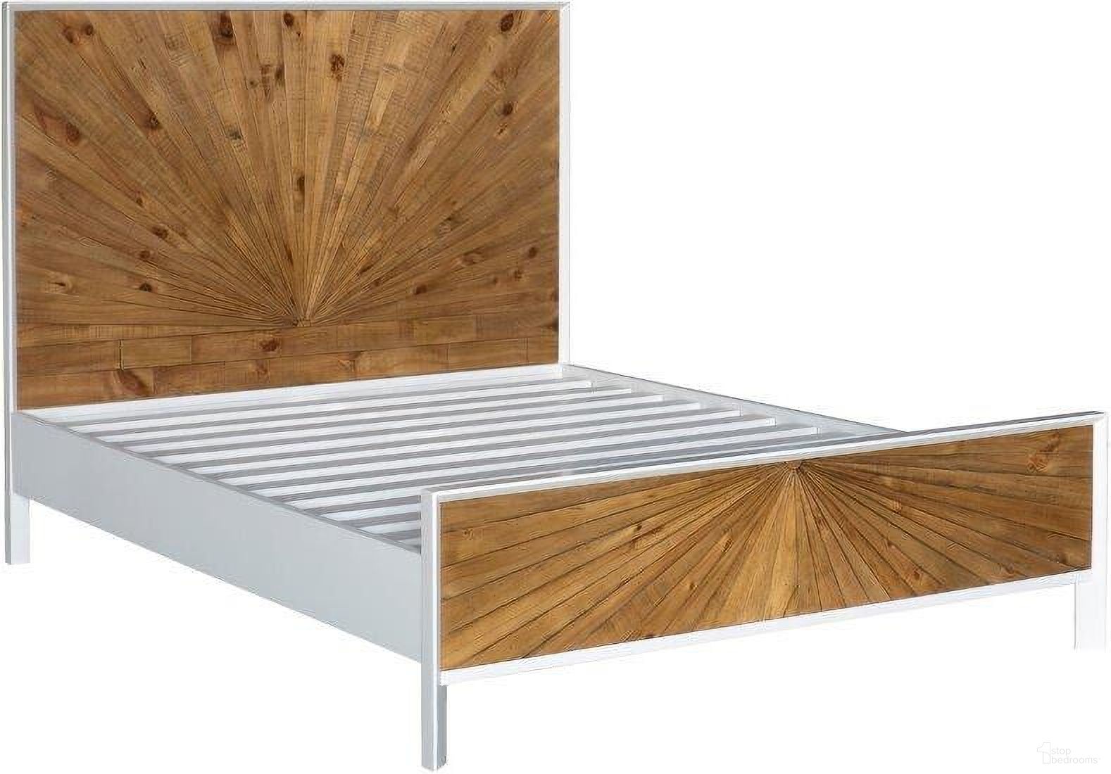 The appearance of Casablanca King Bed designed by LH Imports in the modern / contemporary interior design. This white and brown piece of furniture was selected by 1StopBedrooms from Casablanca Collection to add a touch of cosiness and style into your home. Sku: CB003K. Bed Type: Platform Bed. Bed Size: King. Material: MDF.
