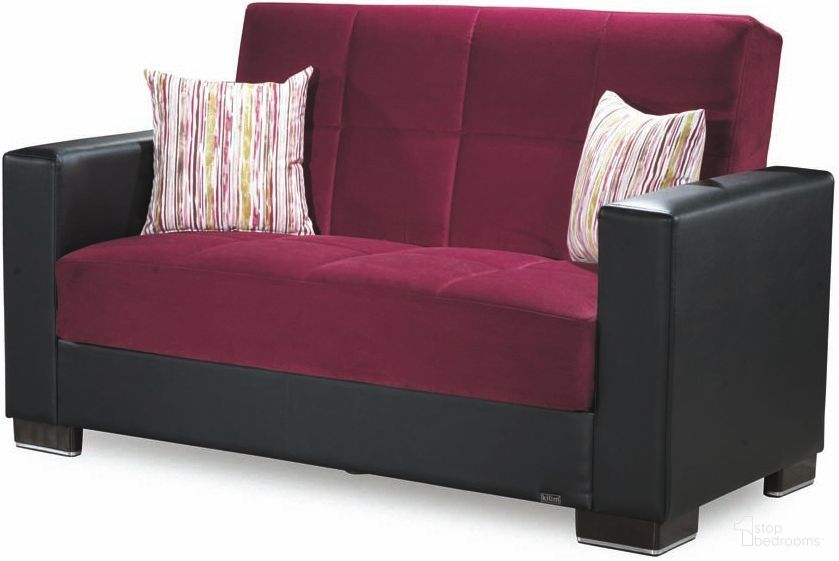 The appearance of Casamode Armada Burgundy Loveseat designed by Casamode in the modern / contemporary interior design. This burgundy piece of furniture was selected by 1StopBedrooms from Armada Collection to add a touch of cosiness and style into your home. Sku: ARM-LS-10. Material: Microfiber.