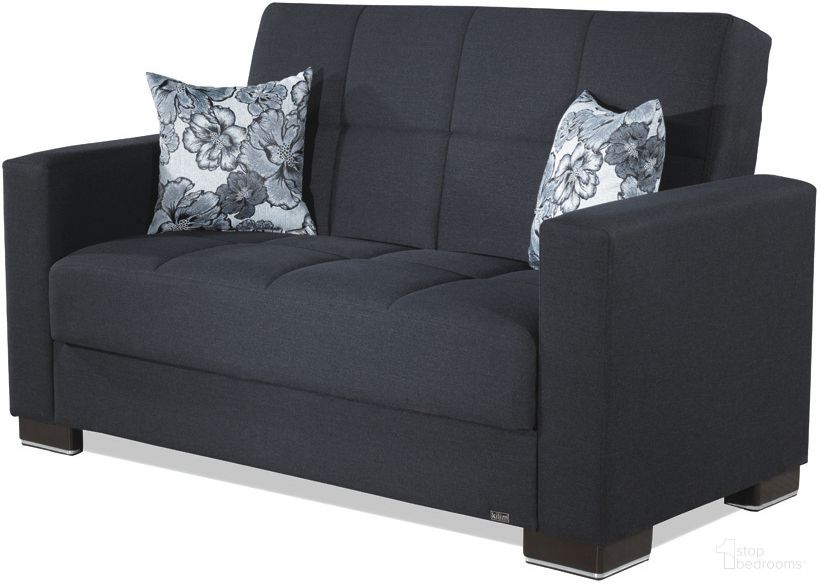 The appearance of Casamode Armada Denim Dark Blue Fabric Loveseat designed by Casamode in the modern / contemporary interior design. This denim blue piece of furniture was selected by 1StopBedrooms from Armada Collection to add a touch of cosiness and style into your home. Sku: ARM-LS-11. Material: Polyester.