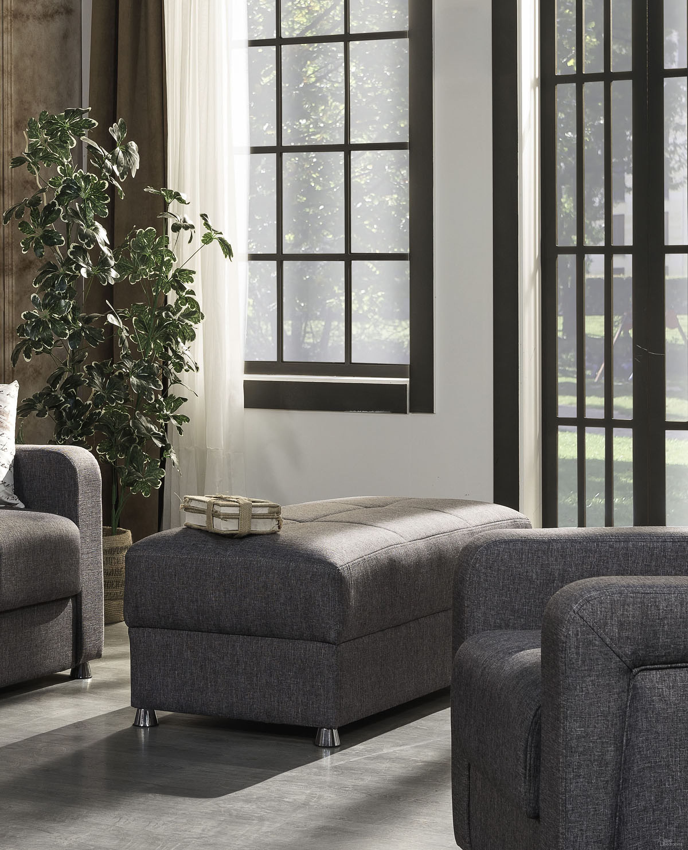 Casamode Harmony Gray Ottoman