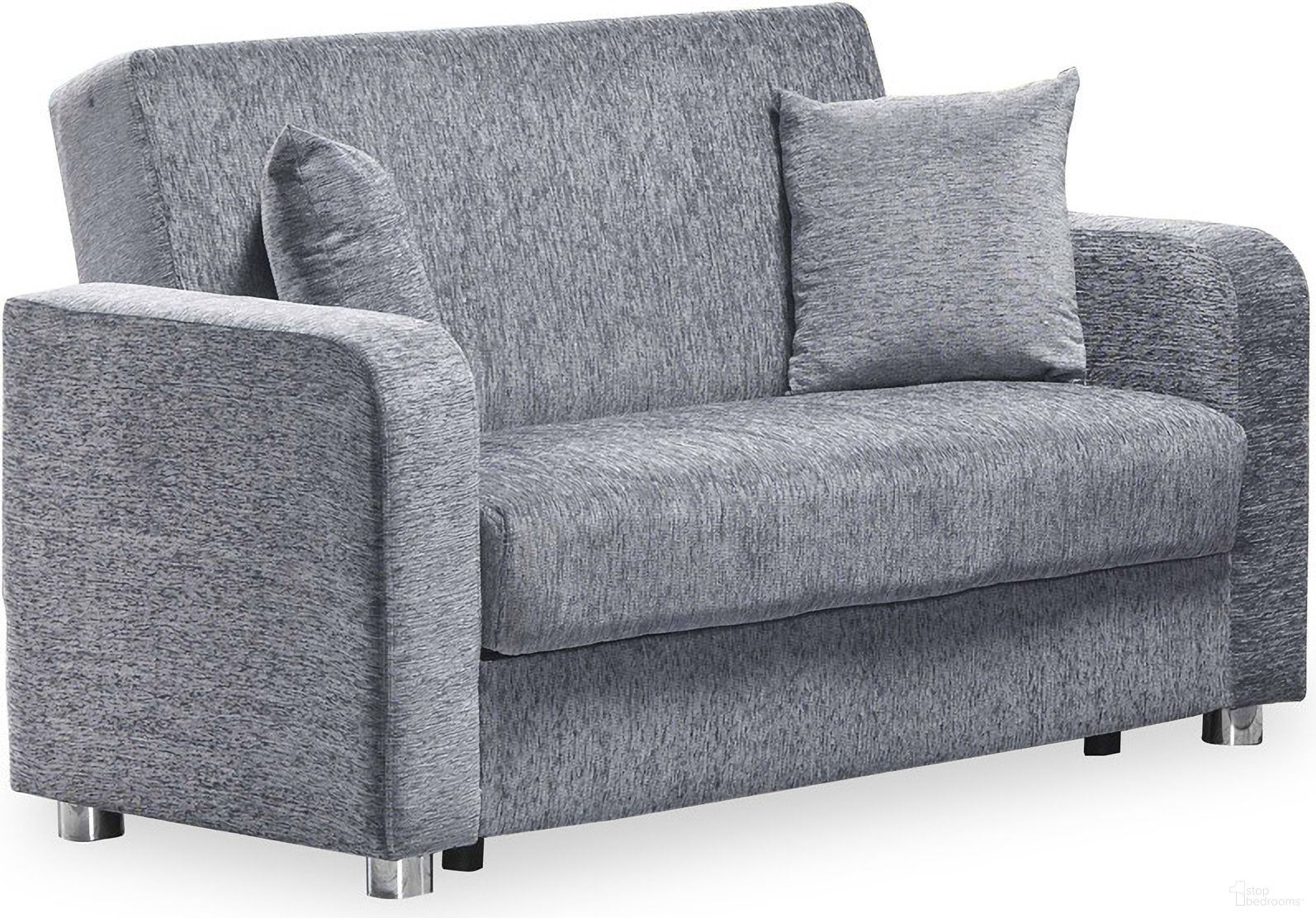 The appearance of Casamode Joker Elegance Gray Loveseat designed by Casamode in the modern / contemporary interior design. This gray piece of furniture  was selected by 1StopBedrooms from Elegance Joker Collection to add a touch of cosiness and style into your home. Sku: JOK-LS-GY. Material: Chenille.
