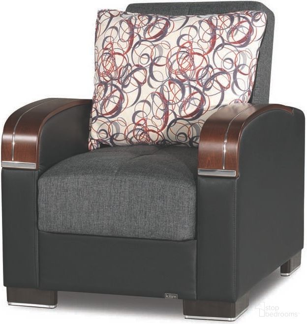 The appearance of Casamode Mobimax Gray Arm Chair designed by Casamode in the modern / contemporary interior design. This gray piece of furniture was selected by 1StopBedrooms from Mobimax Collection to add a touch of cosiness and style into your home. Sku: MOB-AC-GY. Material: Polyester.