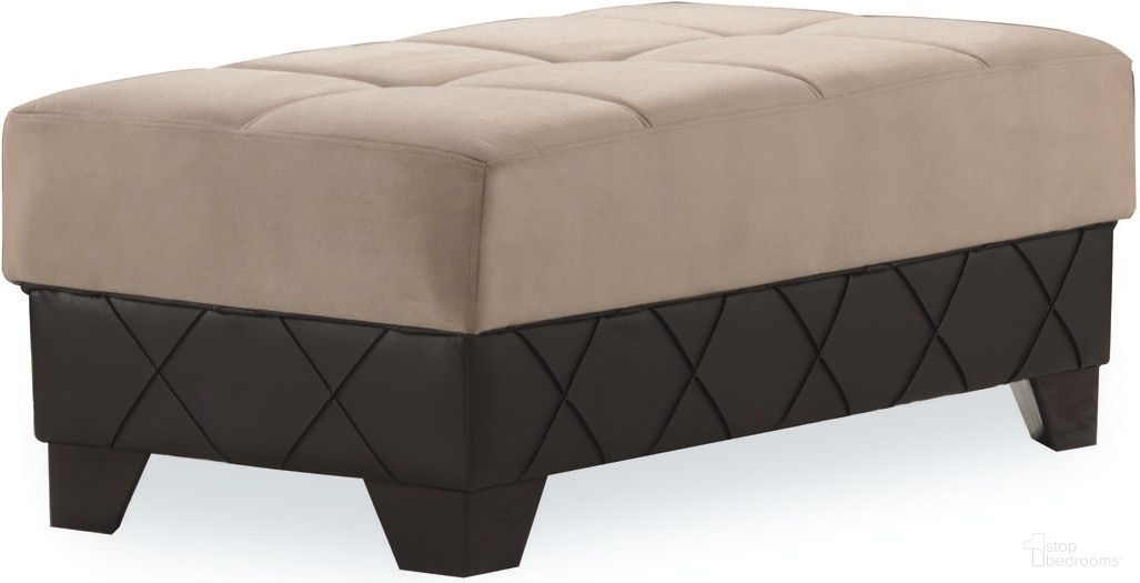 The appearance of Casamode Molina Lyon Dark Brown Ottoman designed by Casamode in the modern / contemporary interior design. This dark brown piece of furniture was selected by 1StopBedrooms from Molina Collection to add a touch of cosiness and style into your home. Sku: MOL-O-BN. Material: Microfiber.