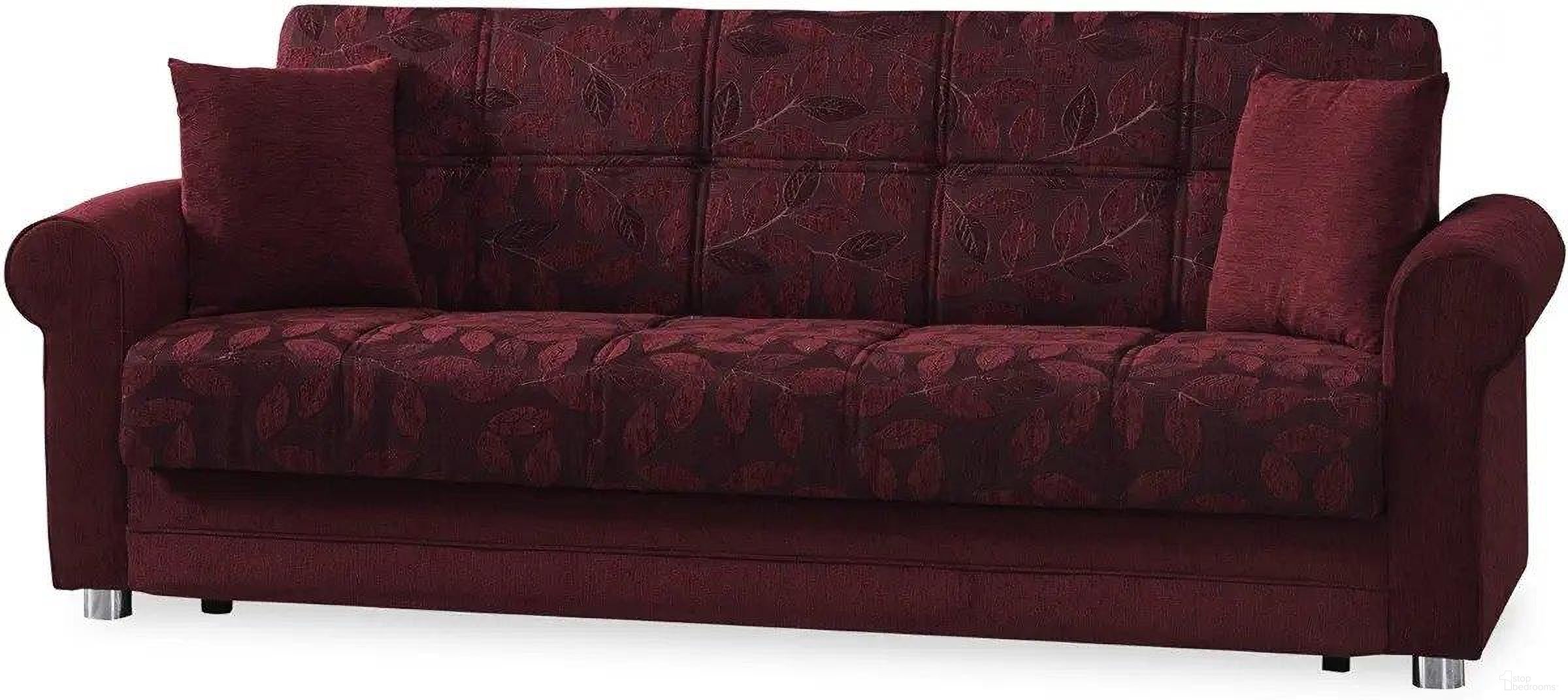 The appearance of Casamode Rio Grande Burgundy Sofabed designed by Casamode in the modern / contemporary interior design. This burgundy piece of furniture  was selected by 1StopBedrooms from Rio Grande Collection to add a touch of cosiness and style into your home. Sku: RIO-SB-BY. Material: Chenille.