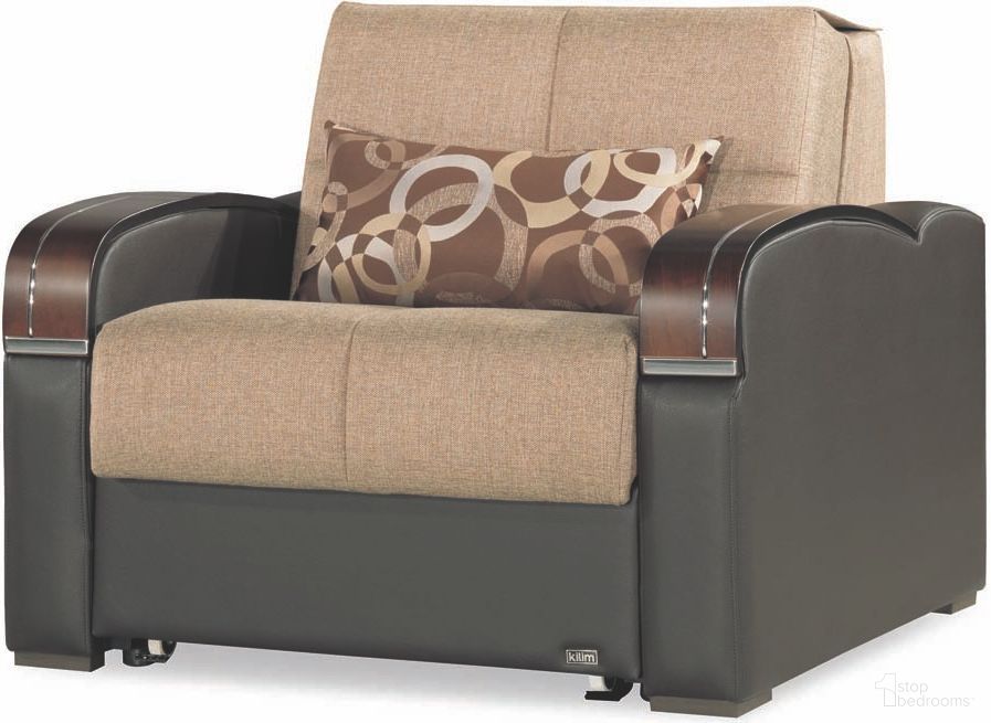 The appearance of Casamode Sleep Plus Brown Chair Sleeper designed by Casamode in the modern / contemporary interior design. This brown piece of furniture  was selected by 1StopBedrooms from Sleep Plus Collection to add a touch of cosiness and style into your home. Sku: SLP-C-BN. Material: Polyester.