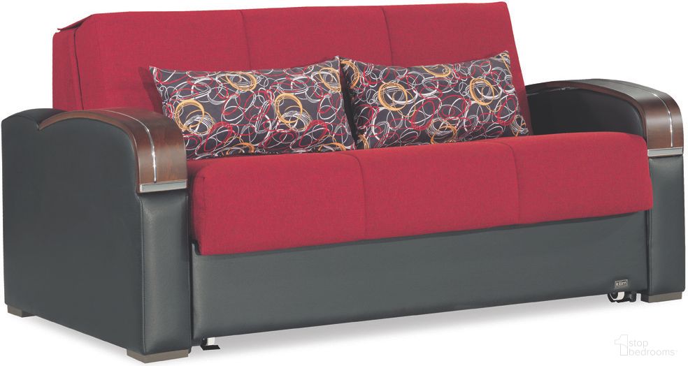 The appearance of Casamode Sleep Plus Red Loveseat Sleeper designed by Casamode in the modern / contemporary interior design. This red piece of furniture was selected by 1StopBedrooms from Sleep Plus Collection to add a touch of cosiness and style into your home. Sku: SLP-LS-RD. Material: Polyester.