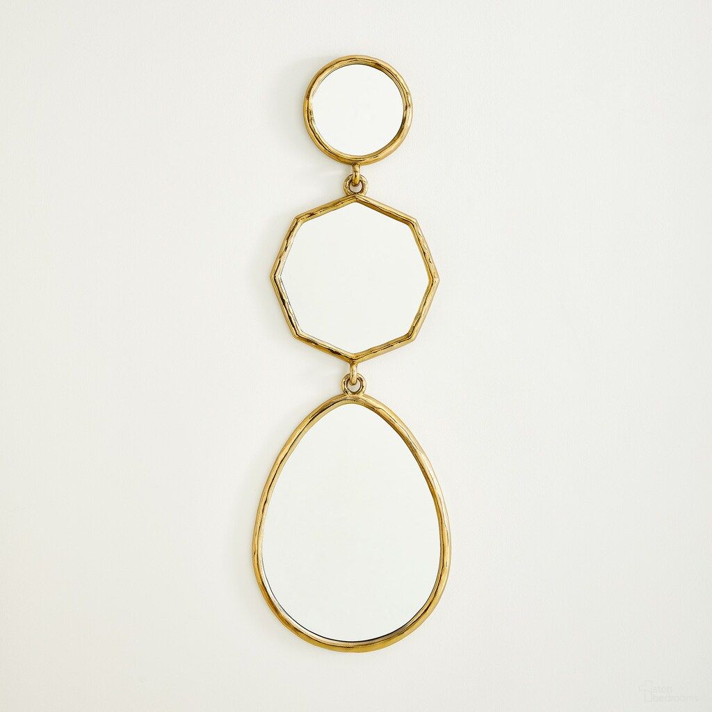 The appearance of Cascade A Mirror In Brass designed by Global Views in the modern / contemporary interior design. This brass piece of furniture was selected by 1StopBedrooms from Cascade Collection to add a touch of cosiness and style into your home. Sku: 791632. Material: Brass.