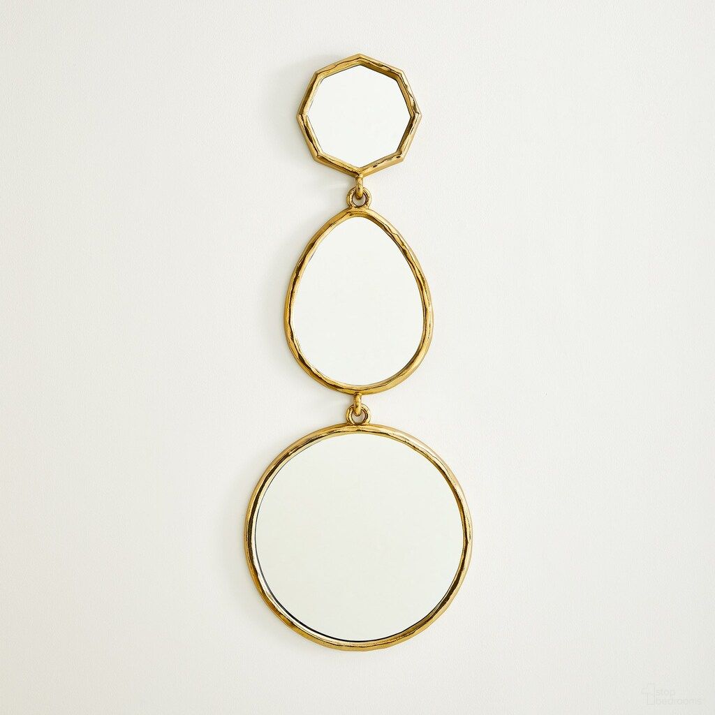 The appearance of Cascade B Mirror In Brass designed by Global Views in the modern / contemporary interior design. This brass piece of furniture was selected by 1StopBedrooms from Cascade Collection to add a touch of cosiness and style into your home. Sku: 791633. Material: Brass.