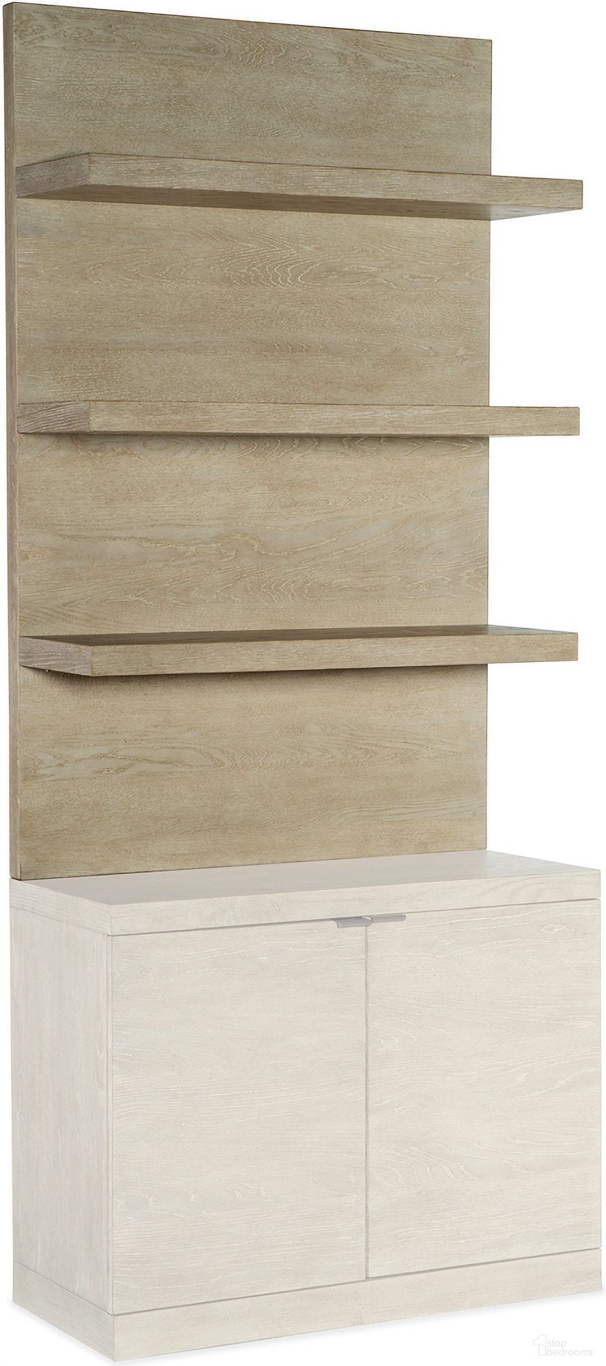 The appearance of Cascade Bookcase Hutch designed by Hooker in the transitional interior design. This light wood piece of furniture  was selected by 1StopBedrooms from Cascade Collection to add a touch of cosiness and style into your home. Sku: 6120-10443T-80. Material: Wood.