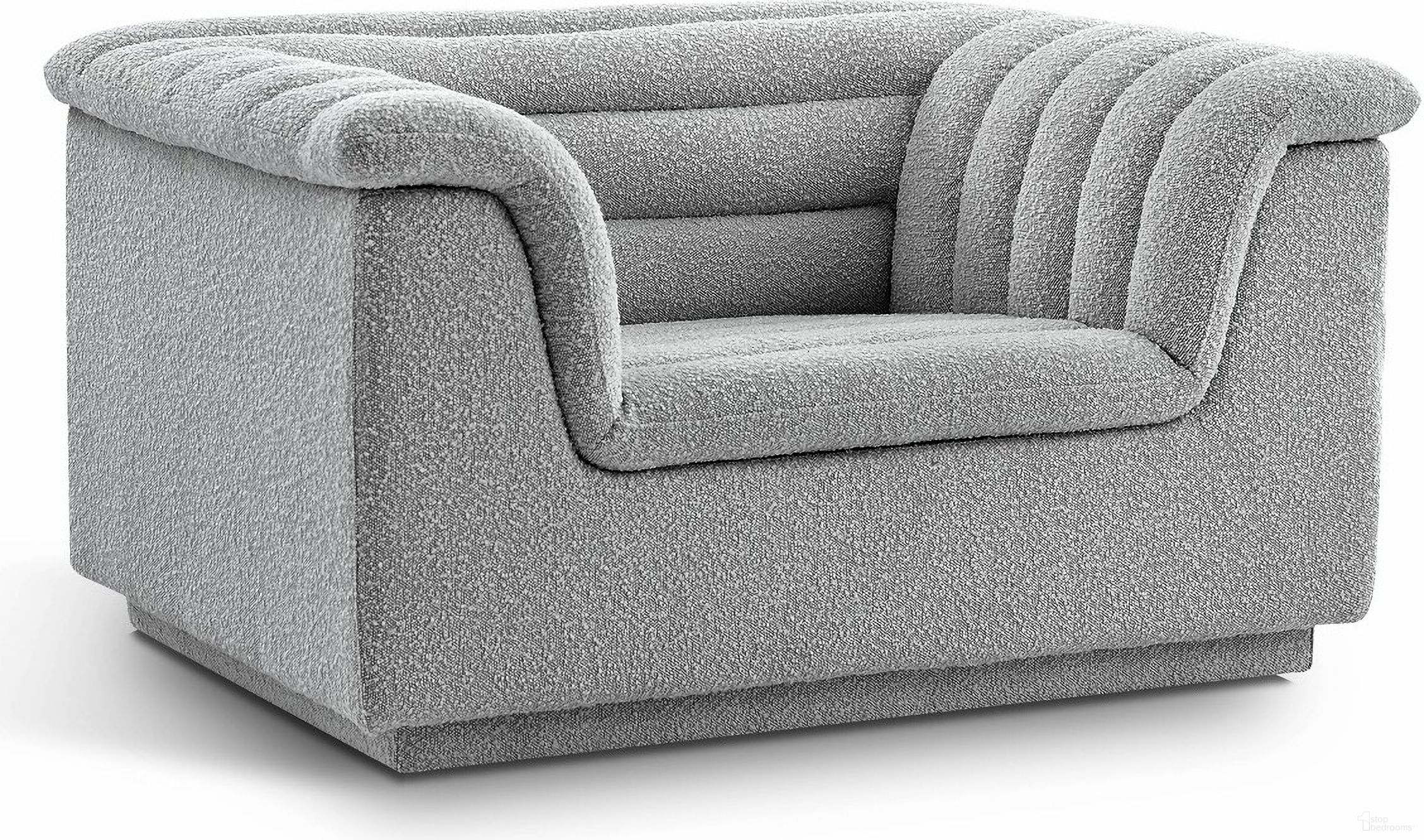 The appearance of Cascade Boucle Fabric Chair In Grey designed by Meridian in the modern / contemporary interior design. This grey piece of furniture was selected by 1StopBedrooms from Cascade Collection to add a touch of cosiness and style into your home. Sku: 191Grey-C. Material: Boucle.