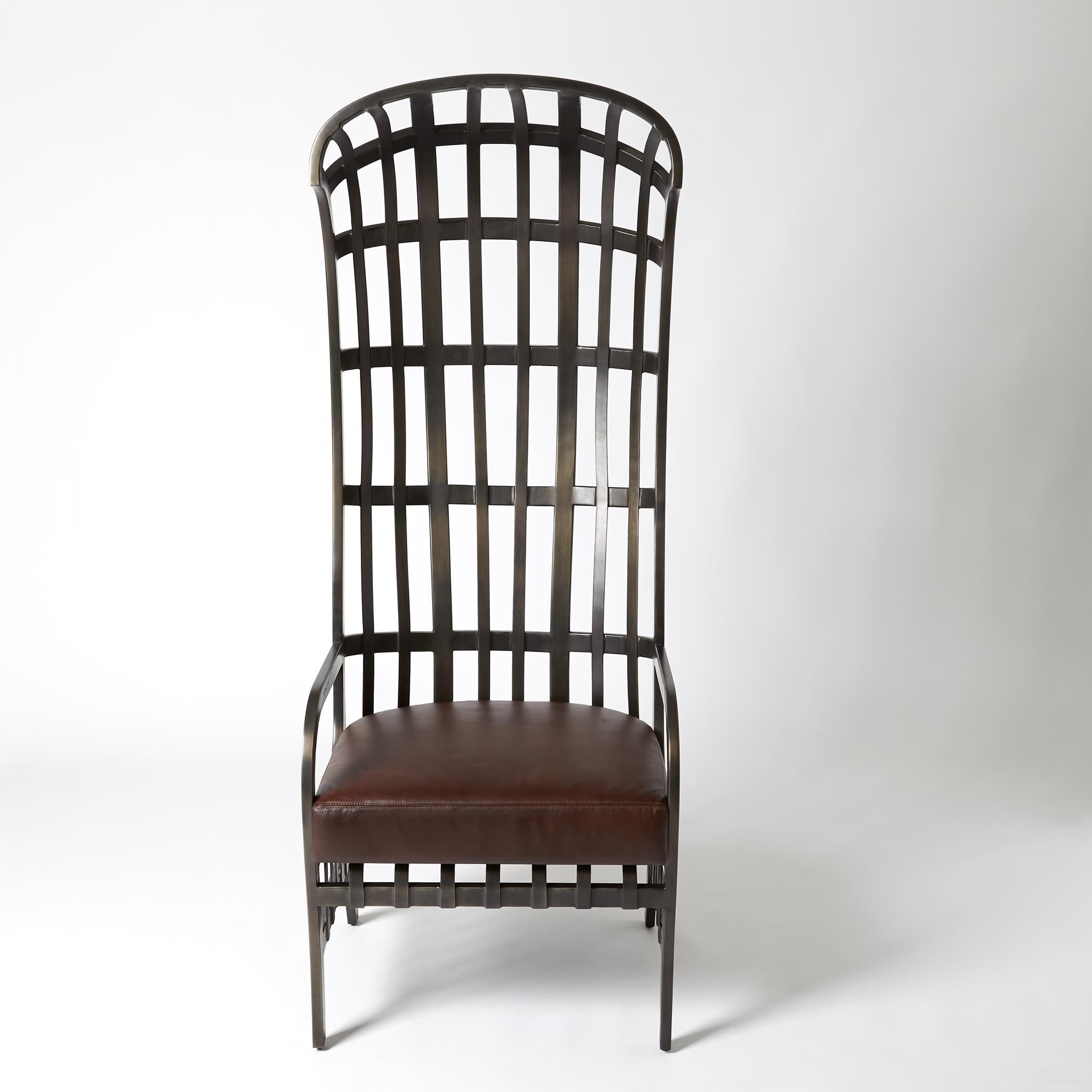 The appearance of Cascade Chair In Brown designed by Global Views in the modern / contemporary interior design. This brown piece of furniture was selected by 1StopBedrooms from Cascade Collection to add a touch of cosiness and style into your home. Sku: 720067. Material: Iron.