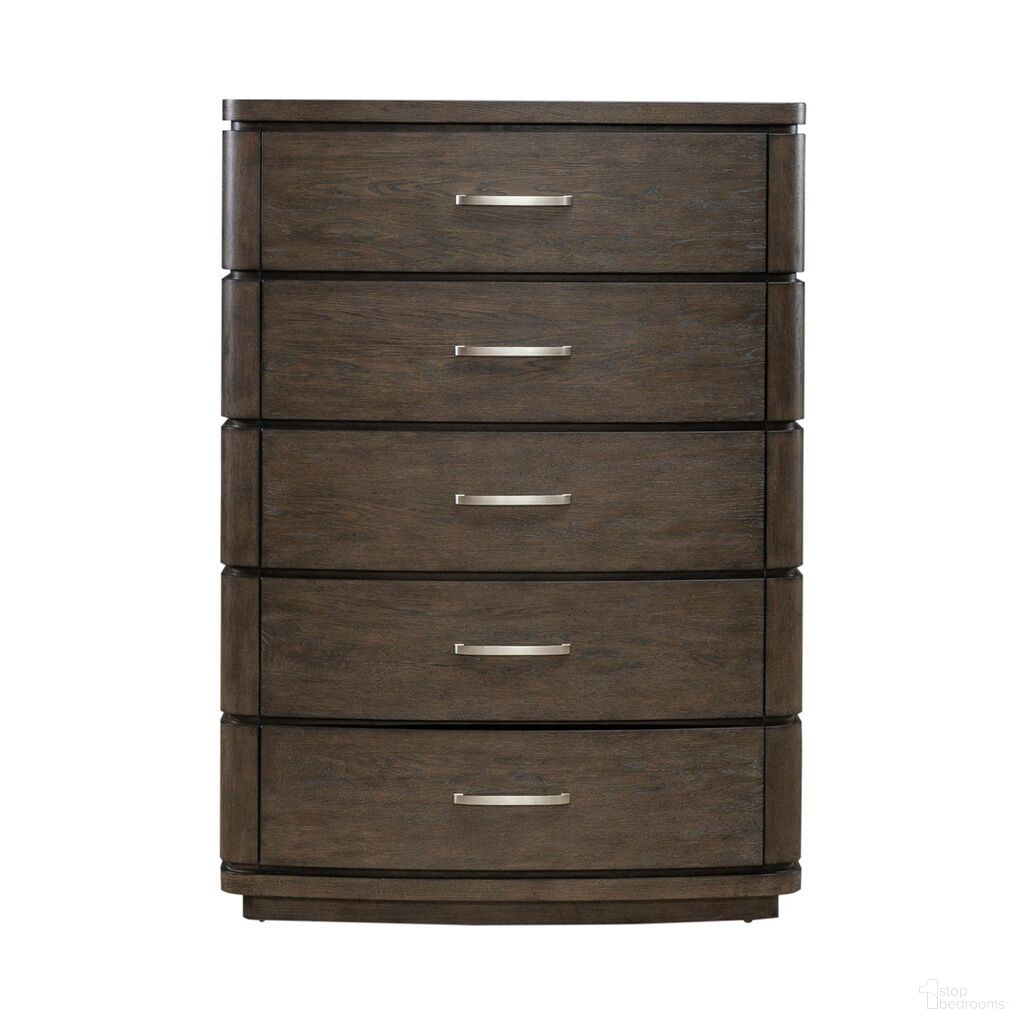 The appearance of Cascade Falls 5 Drawer Chest In Espresso designed by Liberty in the modern / contemporary interior design. This espresso piece of furniture was selected by 1StopBedrooms from Cascade Falls Collection to add a touch of cosiness and style into your home. Sku: 732-BR41. Material: Solid Rubberwood.