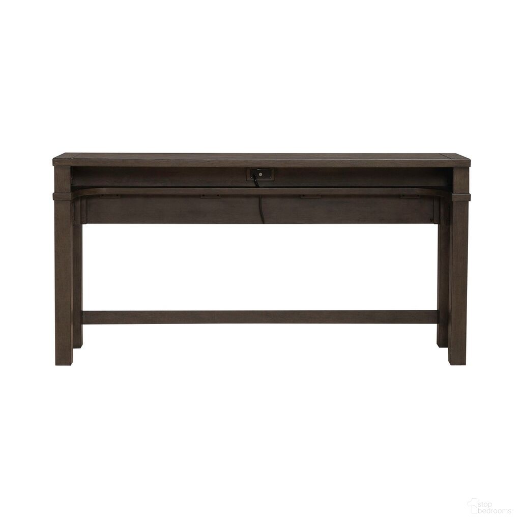 The appearance of Cascade Falls Console Bar Table In Espresso designed by Liberty in the modern / contemporary interior design. This espresso piece of furniture was selected by 1StopBedrooms from Cascade Falls Collection to add a touch of cosiness and style into your home. Sku: 732-OT7236. Table Base Style: Trestle. Table Top Shape: Rectangular. Material: Solid Rubberwood.