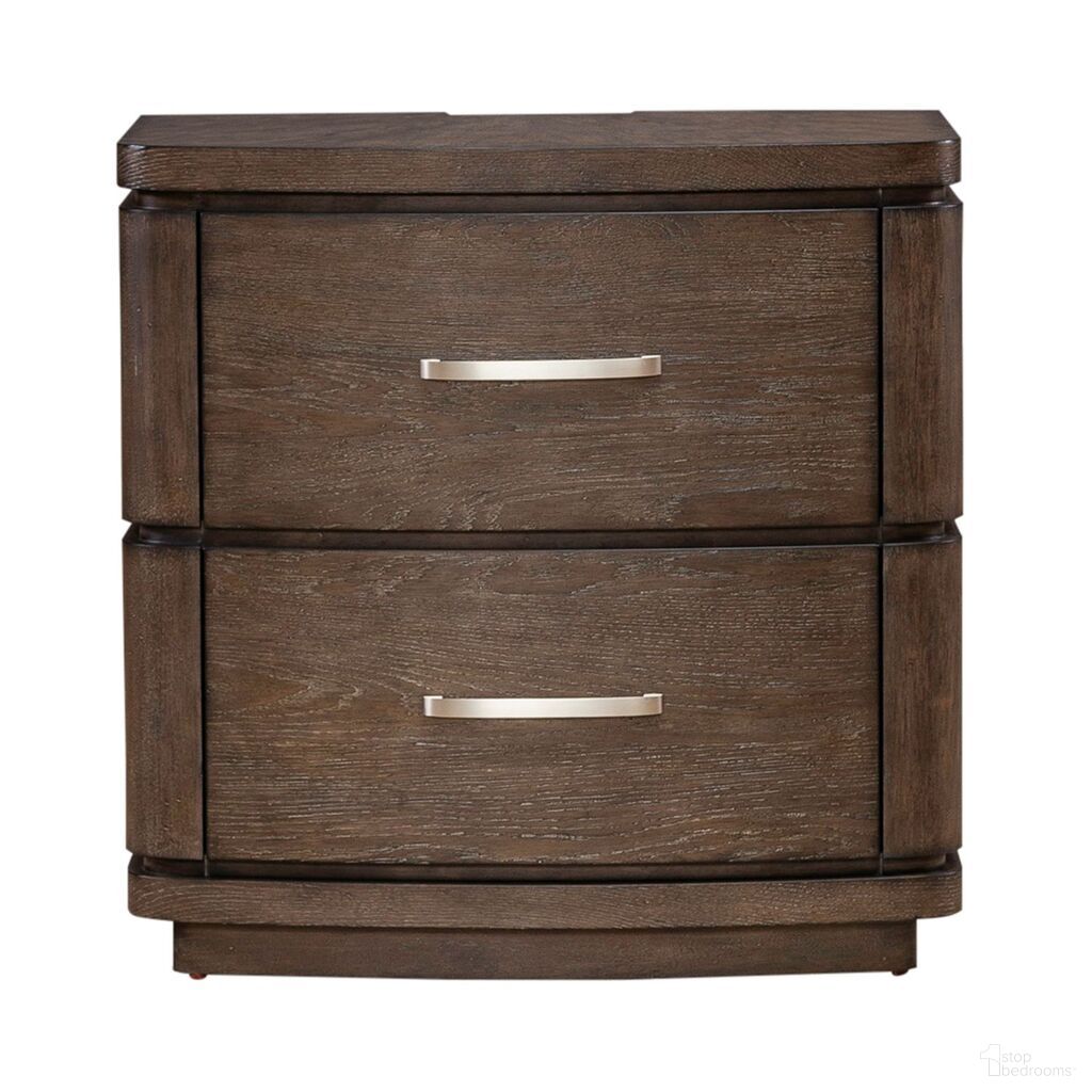 The appearance of Cascade Falls Nightstand with Charging Station In Espresso designed by Liberty in the modern / contemporary interior design. This espresso piece of furniture was selected by 1StopBedrooms from Cascade Falls Collection to add a touch of cosiness and style into your home. Sku: 732-BR61. Material: Solid Rubberwood.