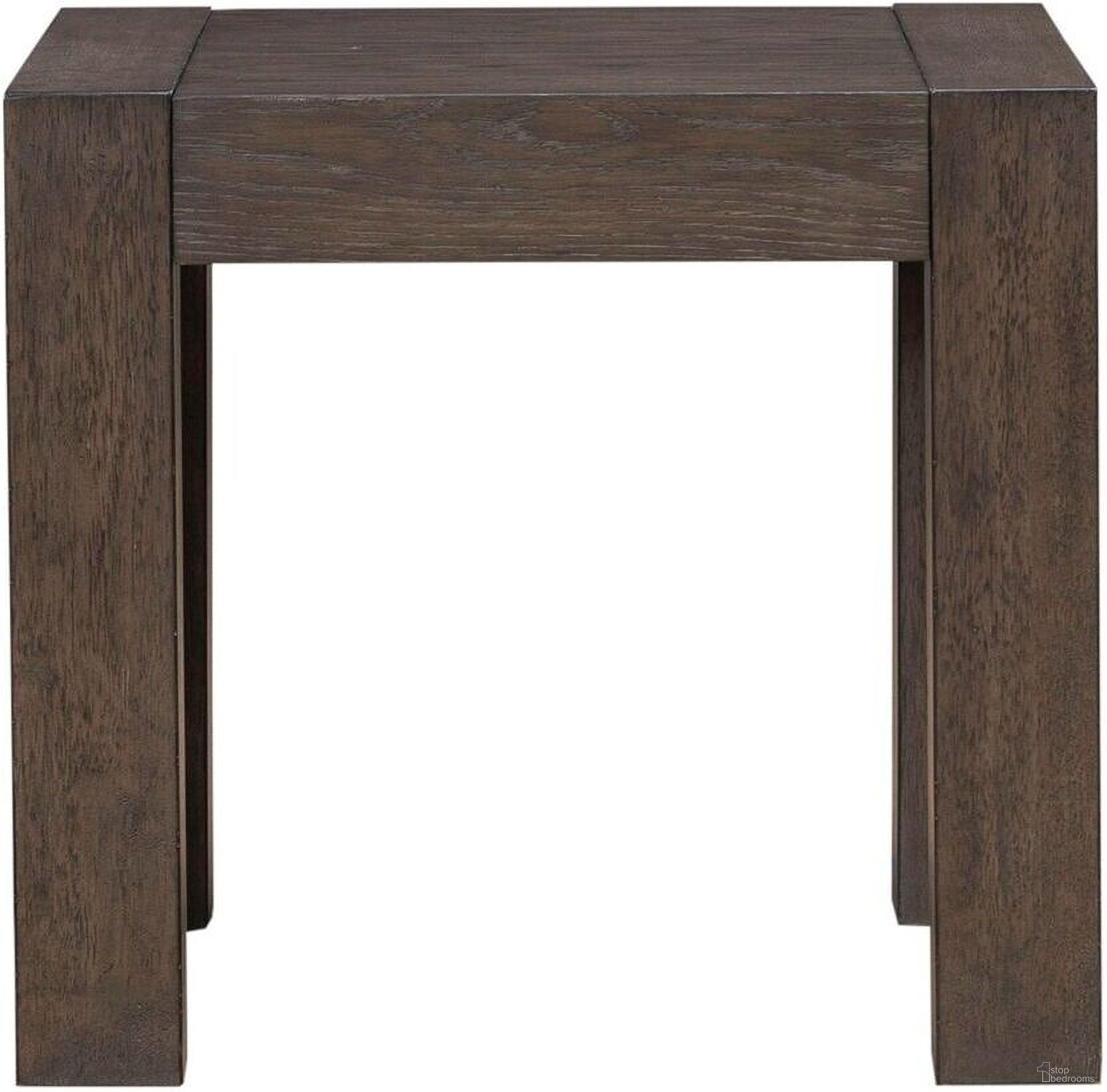 The appearance of Cascade Falls Square End Table In Espresso designed by Liberty in the modern / contemporary interior design. This espresso piece of furniture was selected by 1StopBedrooms from Cascade Falls Collection to add a touch of cosiness and style into your home. Sku: 732-OT1020. Material: Solid Rubberwood.