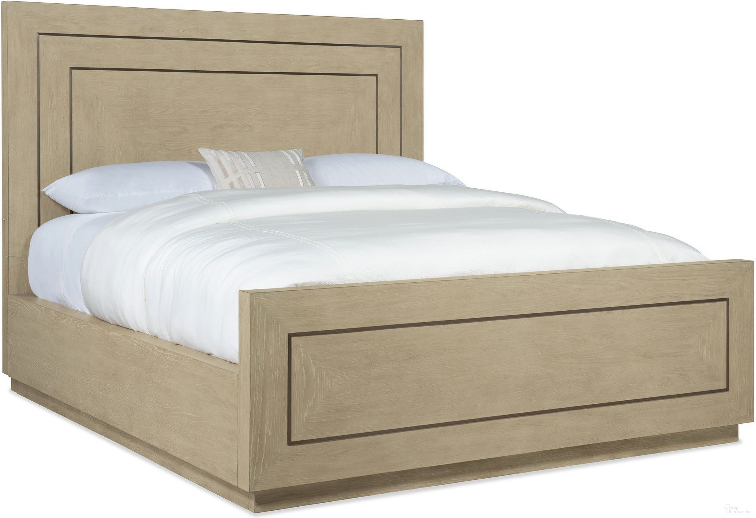 The appearance of Cascade King Panel Bed designed by Hooker in the transitional interior design. This light wood piece of furniture was selected by 1StopBedrooms from Cascade Collection to add a touch of cosiness and style into your home. Sku: 6120-90253-80;6120-90267-80;6120-90268-80. Bed Type: Panel Bed. Bed Size: King. Material: Oak Veneer.
