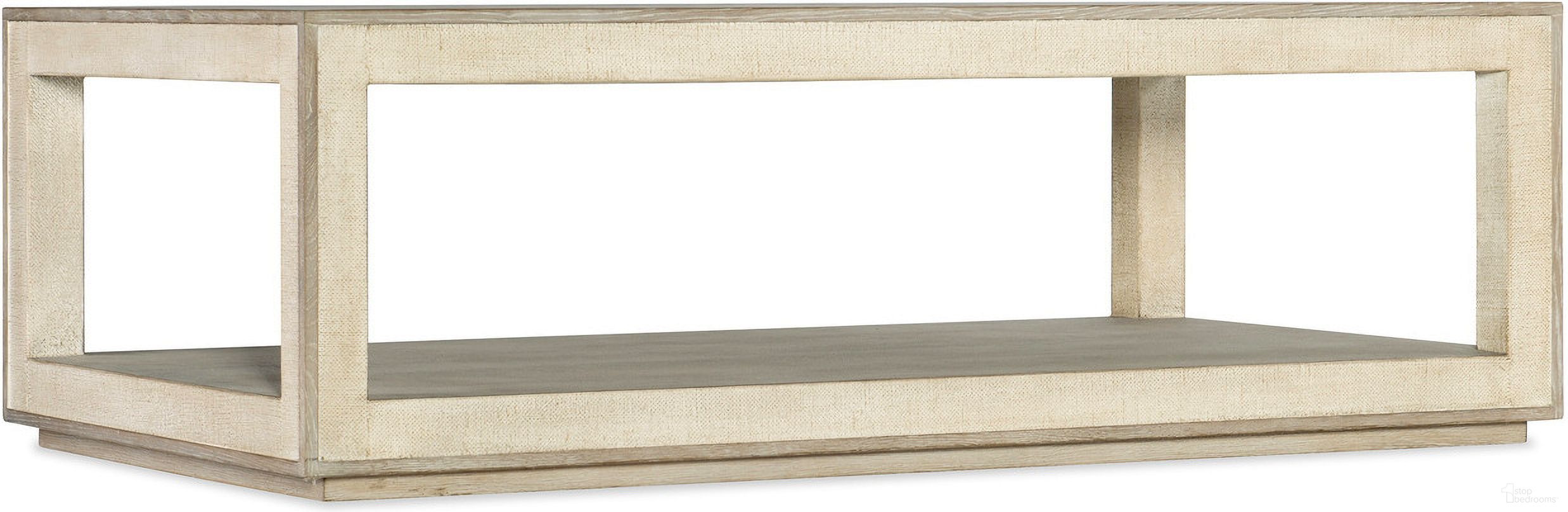 The appearance of Cascade Rectangle Cocktail Table designed by Hooker in the transitional interior design. This light wood piece of furniture was selected by 1StopBedrooms from Cascade Collection to add a touch of cosiness and style into your home. Sku: 6120-80110-80. Material: Oak Veneer.
