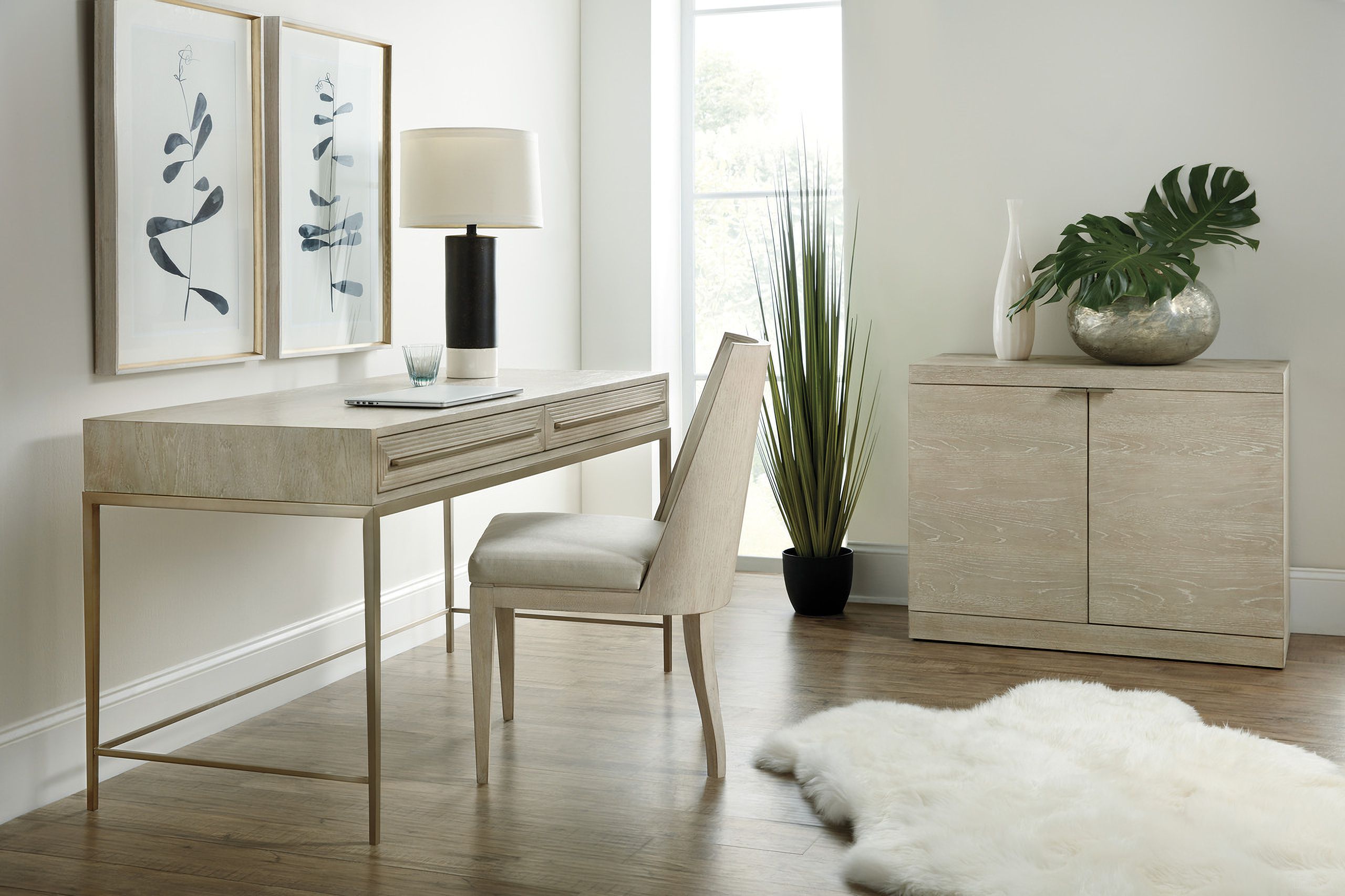 The appearance of Cascade Soft Taupe Home Office Set designed by Hooker in the transitional interior design. This gray piece of furniture was selected by 1StopBedrooms from Cascade Collection to add a touch of cosiness and style into your home. Sku: 6120-10458-80;6120-10443B-80. Material: Wood.