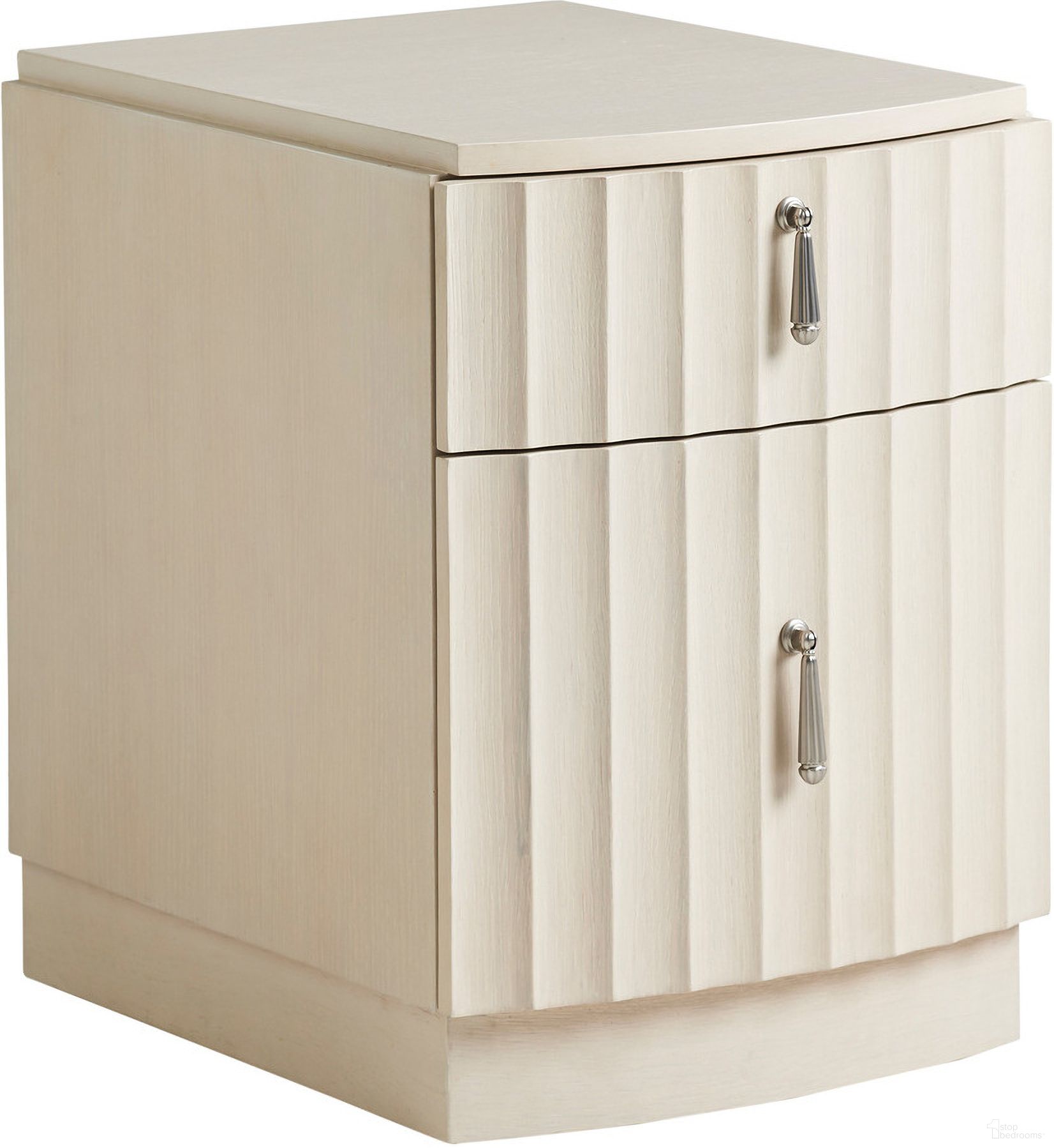 The appearance of Cascades Ramsey Mobile Single File Chest In Opaline designed by Sligh in the transitional interior design. This opaline piece of furniture  was selected by 1StopBedrooms from Cascades Collection to add a touch of cosiness and style into your home. Sku: 310-452. Material: Wood.