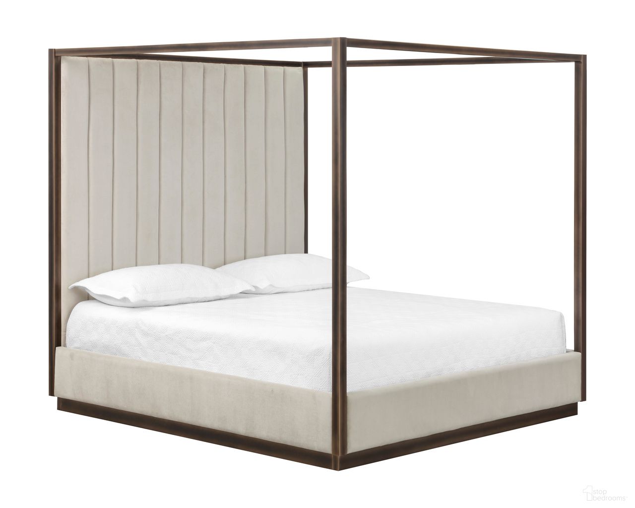 Casette Canopy King Bed In Piccolo Prosecco