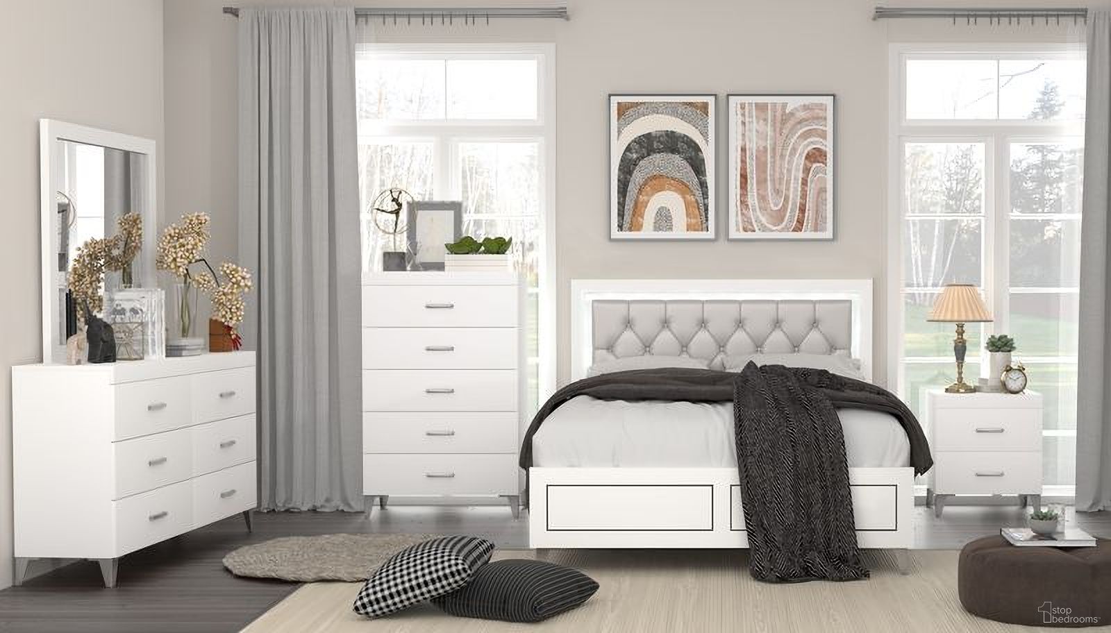 Casilda Bedroom Set With Led