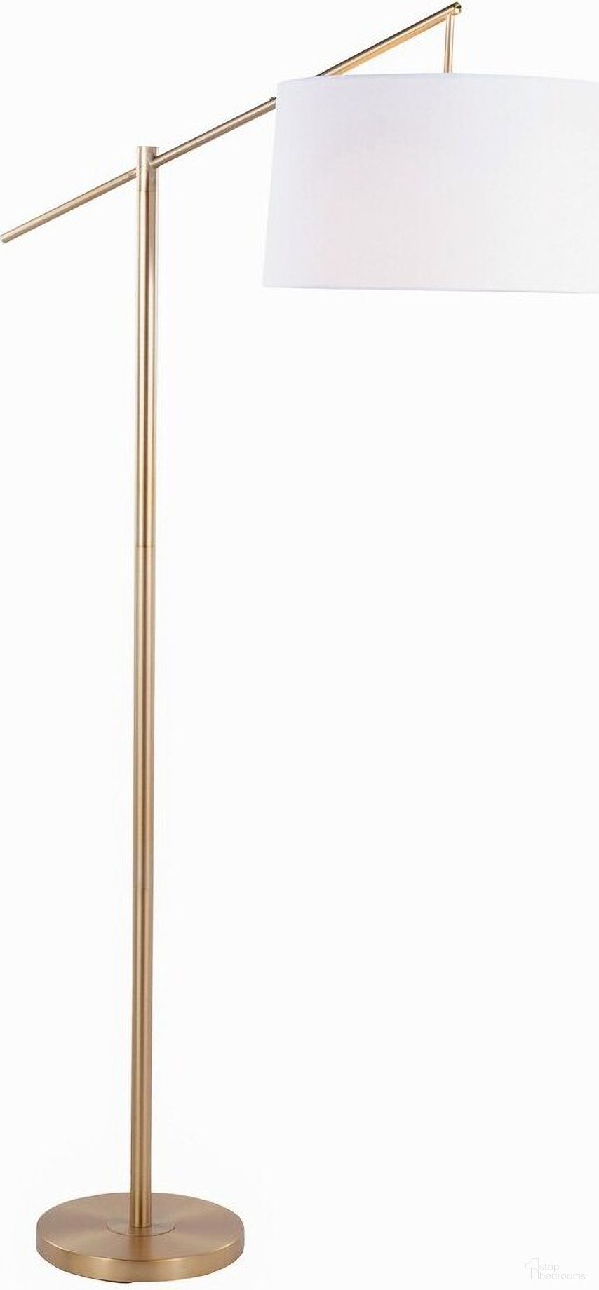 Casper 69 Inch Metal Floor Lamp In Gold