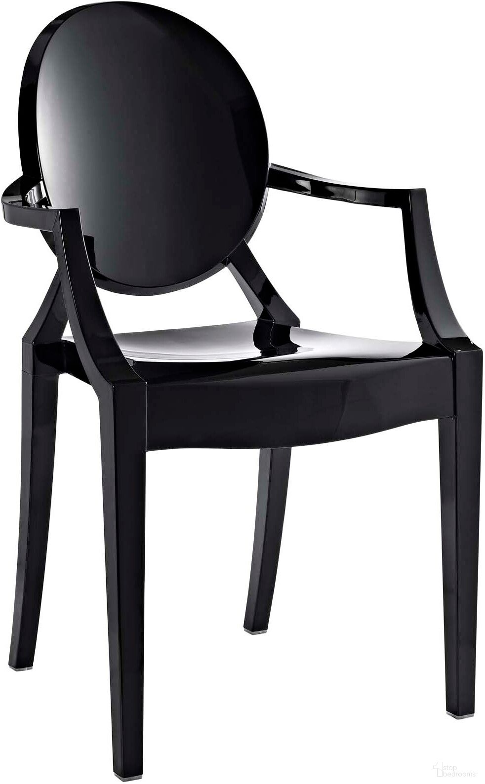 Casper Black Outdoor Dining Arm Chair