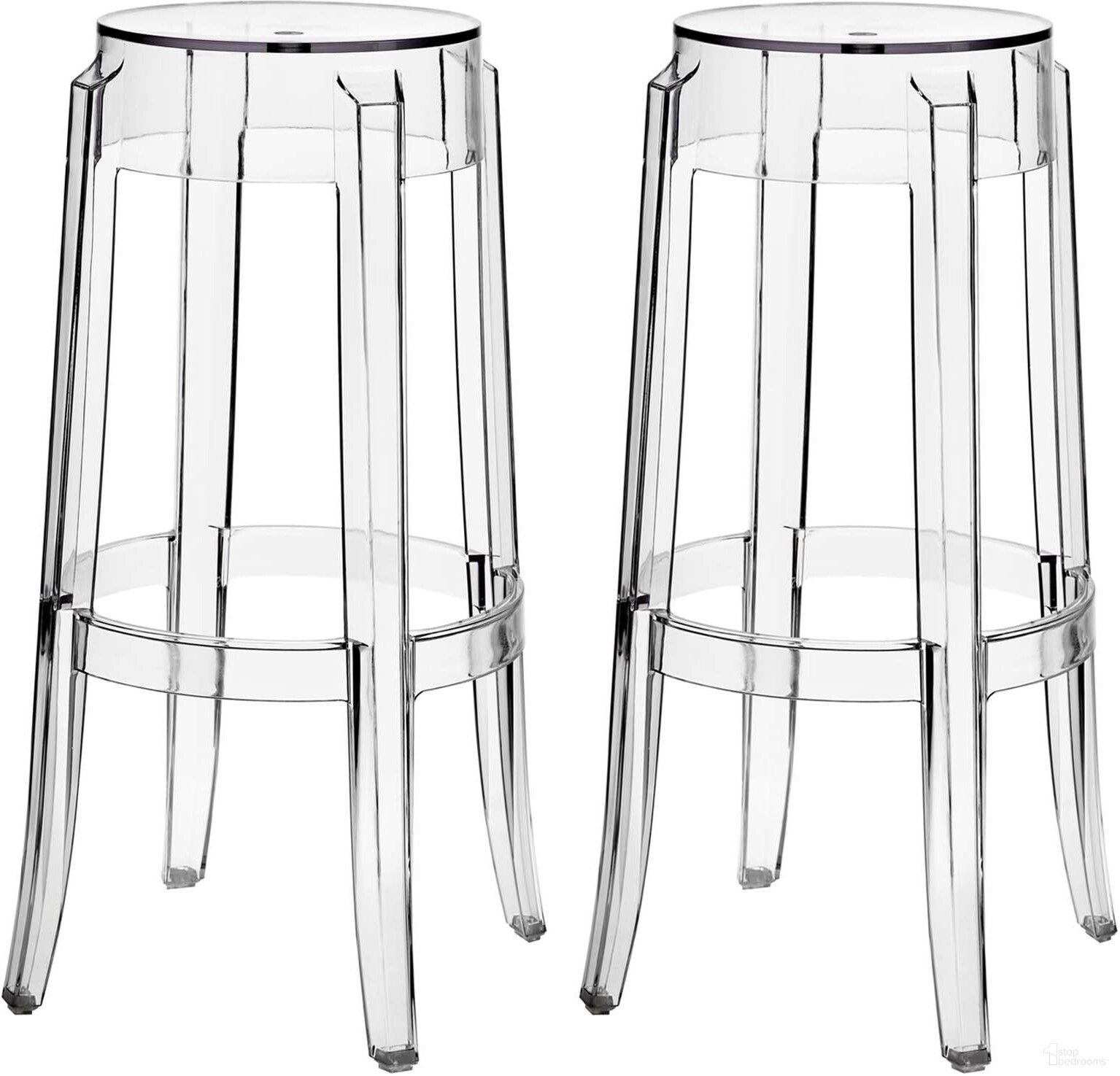 The appearance of Casper Clear Bar Stool Set of 2 EEI-909-CLR designed by Modway in the modern / contemporary interior design. This clear piece of furniture was selected by 1StopBedrooms from Casper Collection to add a touch of cosiness and style into your home. Sku: EEI-170-CLR;EEI-170-CLR. Material: Wood.