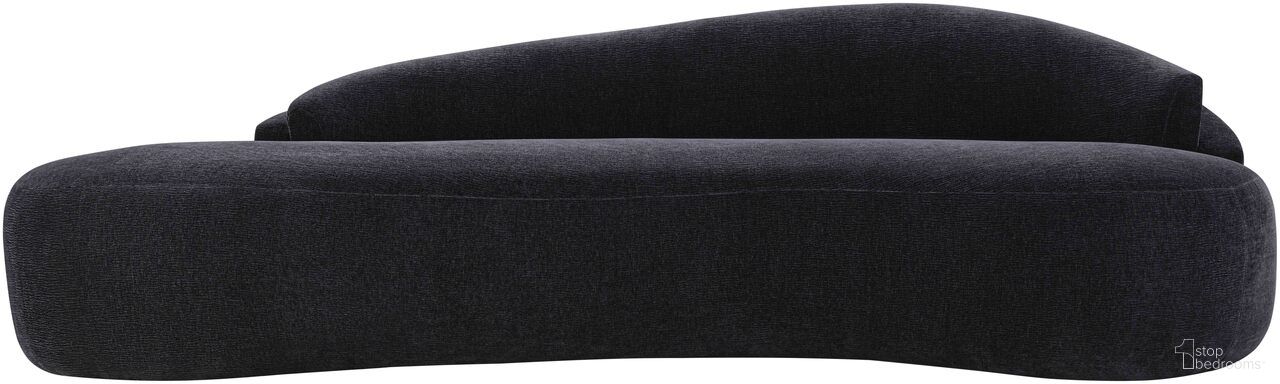 The appearance of Caspian 101 Inch Chenille Fabric Upholstered Sofa In Black designed by Meridian in the modern / contemporary interior design. This black piece of furniture was selected by 1StopBedrooms from Caspian Collection to add a touch of cosiness and style into your home. Sku: 44033Black-S. Material: Chenille.