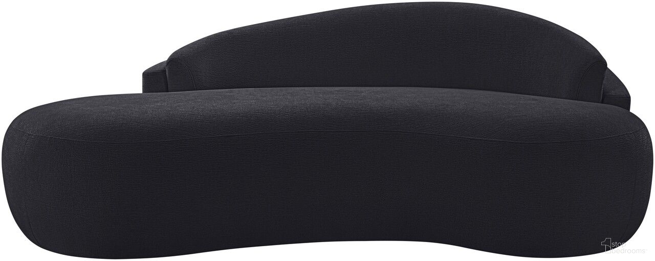 The appearance of Caspian 79 Inch Chenille Fabric Upholstered Loveseat In Black designed by Meridian in the modern / contemporary interior design. This black piece of furniture  was selected by 1StopBedrooms from Caspian Collection to add a touch of cosiness and style into your home. Sku: 44033Black-L. Material: Chenille.