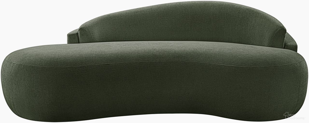 The appearance of Caspian 79 Inch Chenille Fabric Upholstered Loveseat In Green designed by Meridian in the modern / contemporary interior design. This green piece of furniture was selected by 1StopBedrooms from Caspian Collection to add a touch of cosiness and style into your home. Sku: 44033Green-L. Material: Chenille.