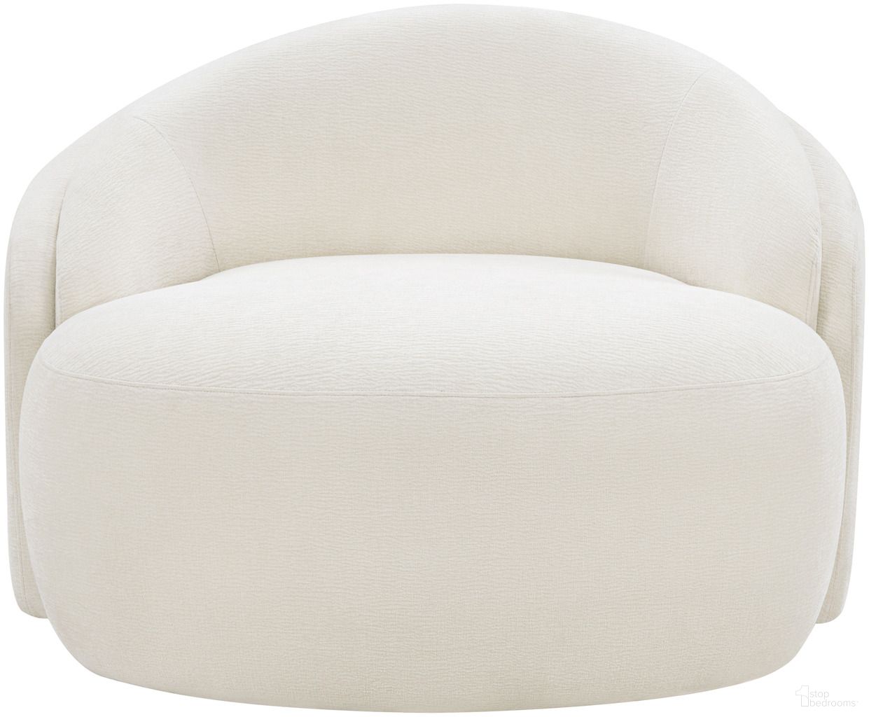 The appearance of Caspian Chenille Fabric Upholstered Chair In Cream designed by Meridian in the modern / contemporary interior design. This cream piece of furniture  was selected by 1StopBedrooms from Caspian Collection to add a touch of cosiness and style into your home. Sku: 44033Cream-C. Material: Chenille.