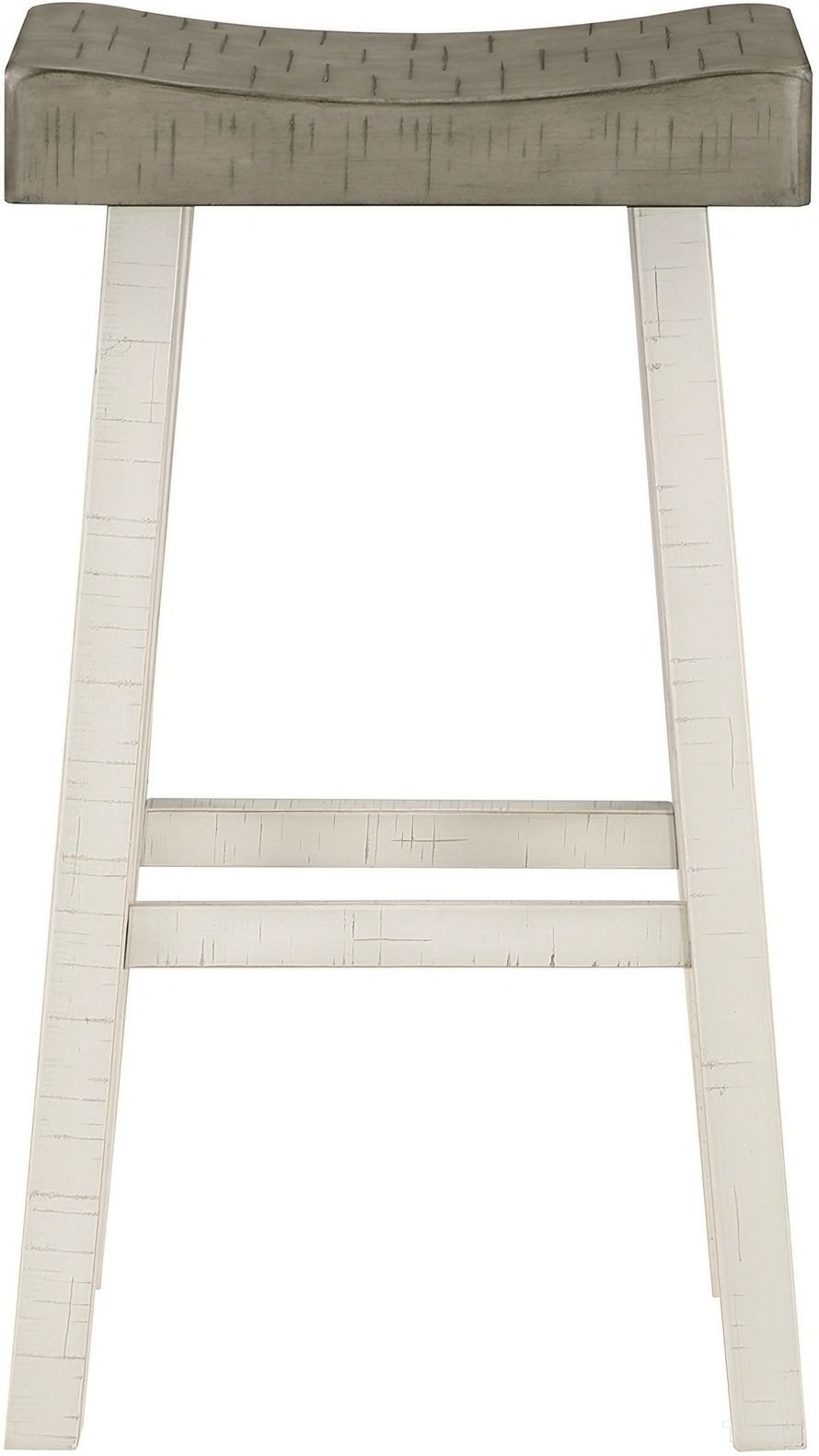 The appearance of Caspian Pub Height Stool Set of 2 In Brown and White designed by Homelegance in the modern / contemporary interior design. This white and brown piece of furniture was selected by 1StopBedrooms from Caspian Collection to add a touch of cosiness and style into your home. Sku: 5687WTT-29. Material: Solid Rubberwood.