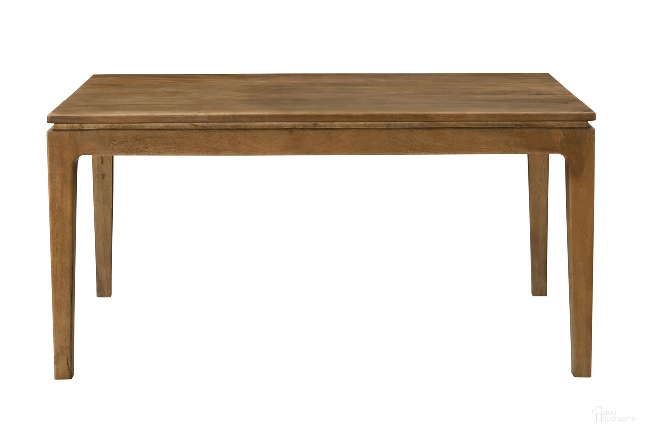 Cassandra Small Rectangular Dining Table In Spice Tan