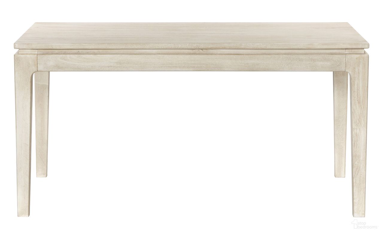 Cassandra Small Rectangular Dining Table In Stone Natural