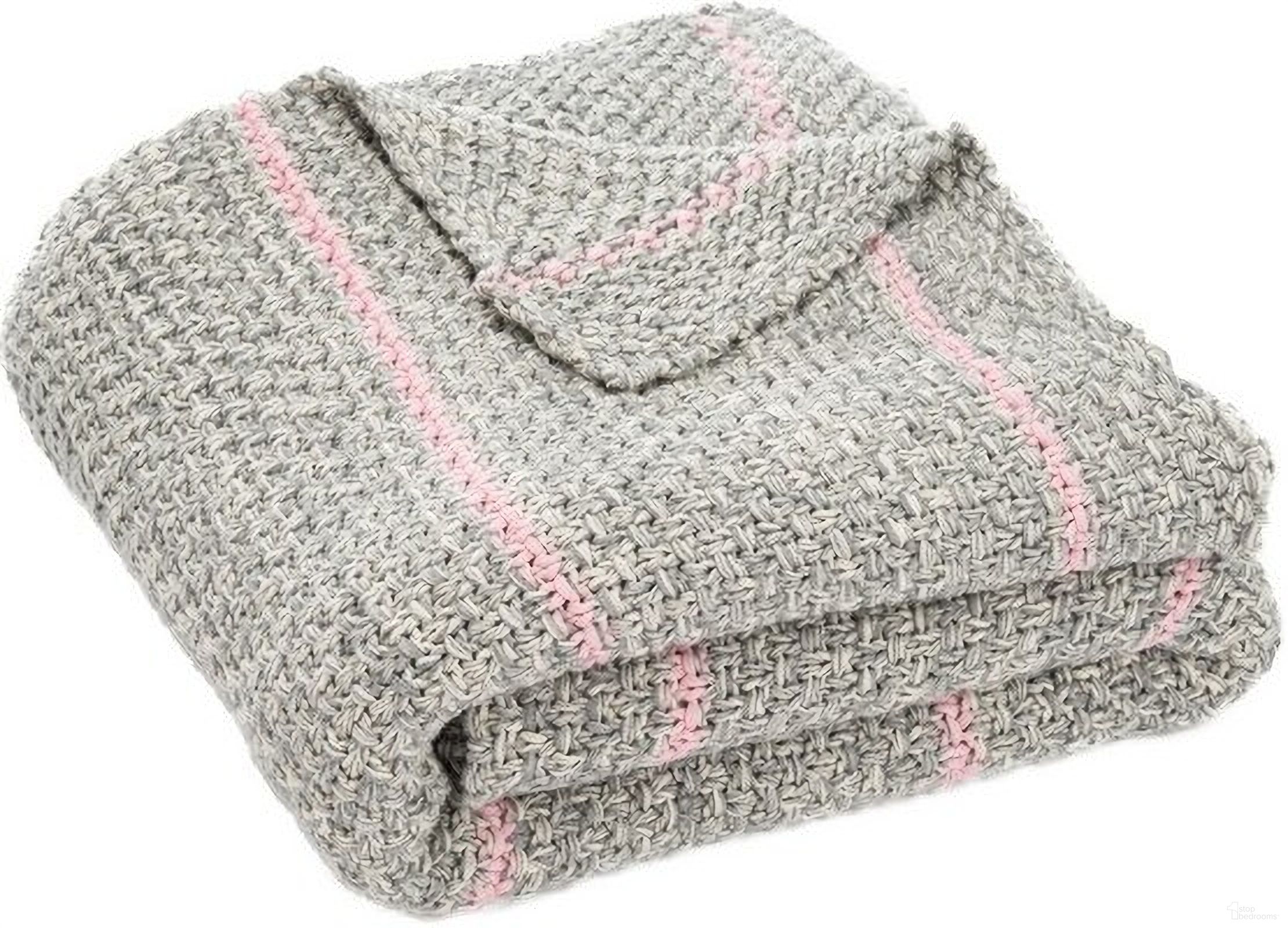 Cassian Throw in Grey and Pink