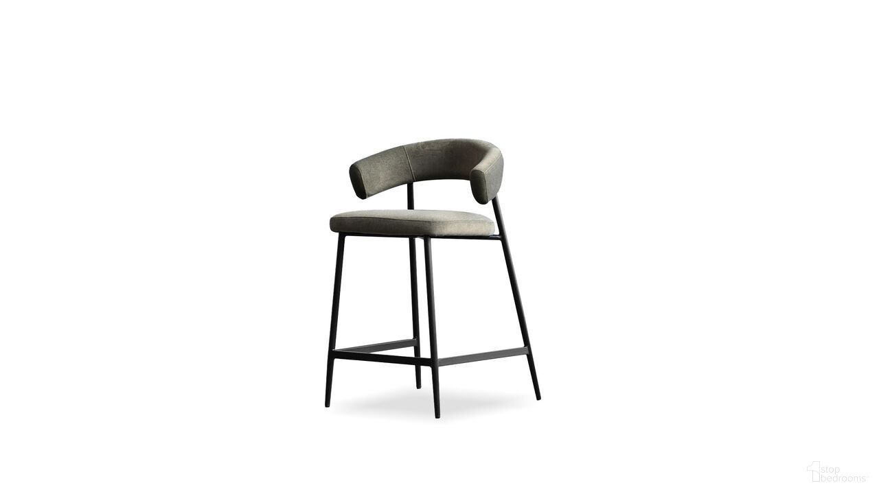 The appearance of Cassis Counter Stool Set of 2 Black Powder Coated Frame In Hunter Green designed by Mobital in the modern / contemporary interior design. This hunter green piece of furniture  was selected by 1StopBedrooms from Cassis Collection to add a touch of cosiness and style into your home. Sku: DCS-CASS-HUGR-PCBLA. Material: Metal.
