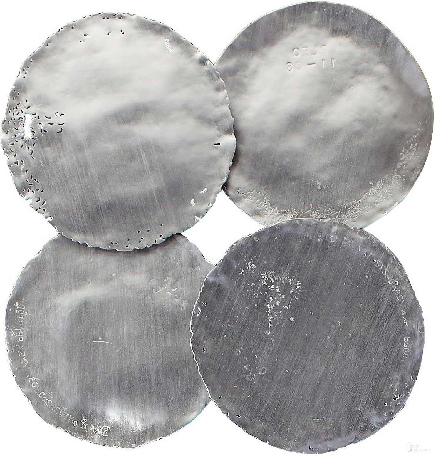 The appearance of Cast Oil Drum Wall Discs In Silver designed by Phillips Collection in the modern / contemporary interior design. This silver piece of furniture was selected by 1StopBedrooms from Cast Naturals Collection to add a touch of cosiness and style into your home. Sku: PH60517. Material: Resin.