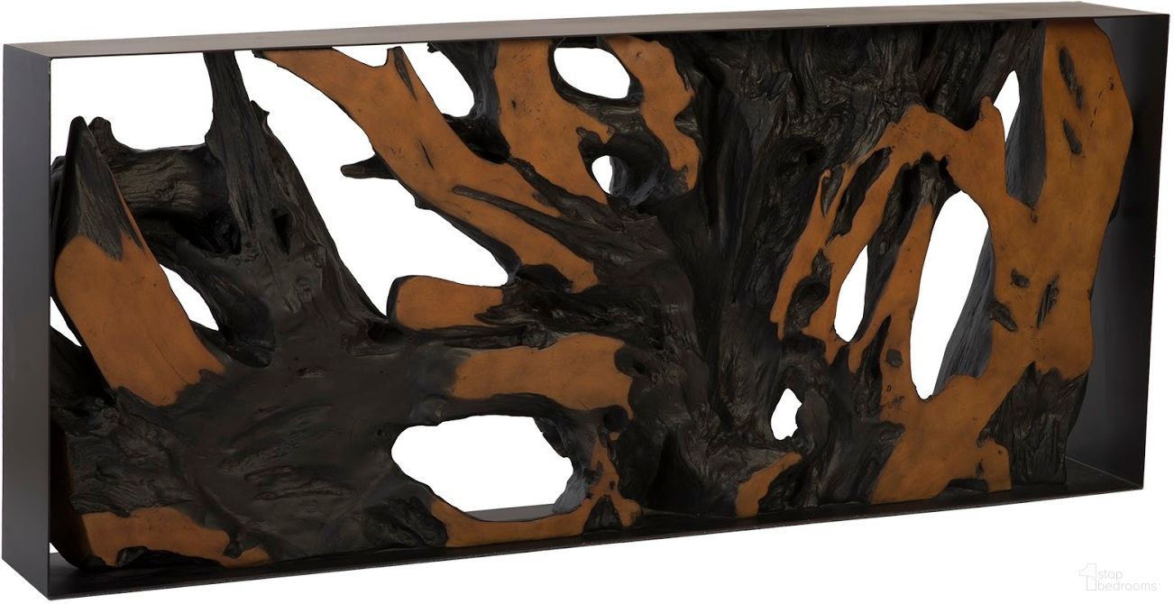 The appearance of Cast Root Console Table PH86296 designed by Phillips Collection in the modern / contemporary interior design. This brown piece of furniture  was selected by 1StopBedrooms from Cast Naturals Collection to add a touch of cosiness and style into your home. Sku: PH86296. Material: Resin.