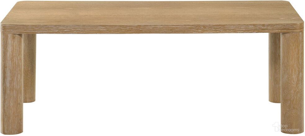 The appearance of Castlewood Engineered Wood Cocktail Coffee Table In Washed Oak designed by Coaster in the transitional interior design. This washed oak piece of furniture was selected by 1StopBedrooms from Castlewood Collection to add a touch of cosiness and style into your home. Sku: 710868. Material: MDF.