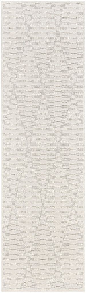 Casual 2' x 6' Modern Indoor Rug In Ivory