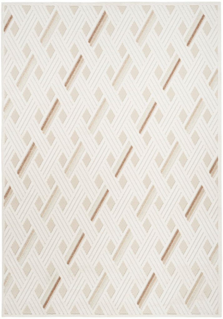 Casual 3'11" x 5'11" Indoor Rug In Ivory Beige
