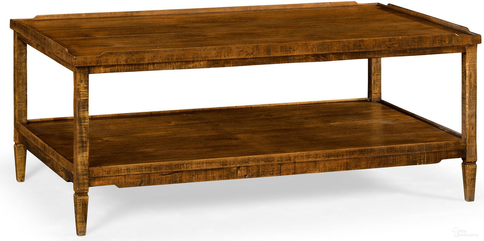 The appearance of Casual Accents Country Cocktail Table In Walnut designed by Jonathan Charles in the transitional interior design. This walnut piece of furniture was selected by 1StopBedrooms from Casual Collection to add a touch of cosiness and style into your home. Sku: 491021-CFW. Material: Wood.